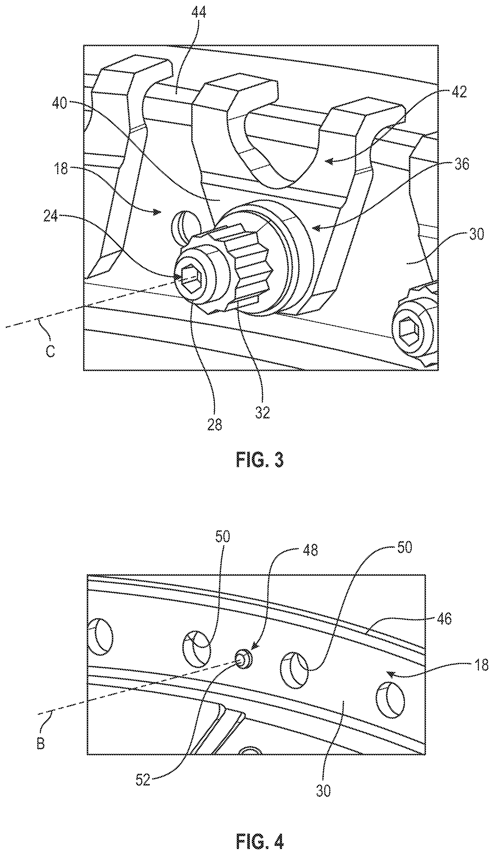 Patent US12098648 Figure 2 – Turbomachine module comprising stud pair locking plates