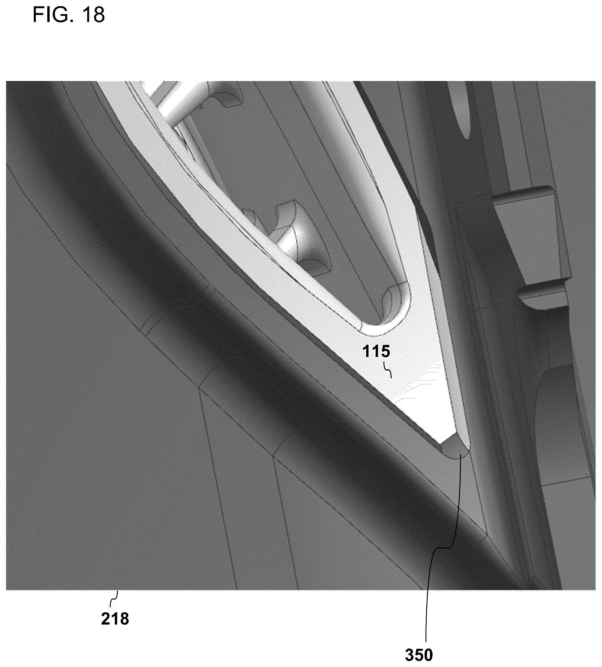 Patent US12098654 Figure 13 – Bi-cast trailing edge feed and purge hole cooling scheme