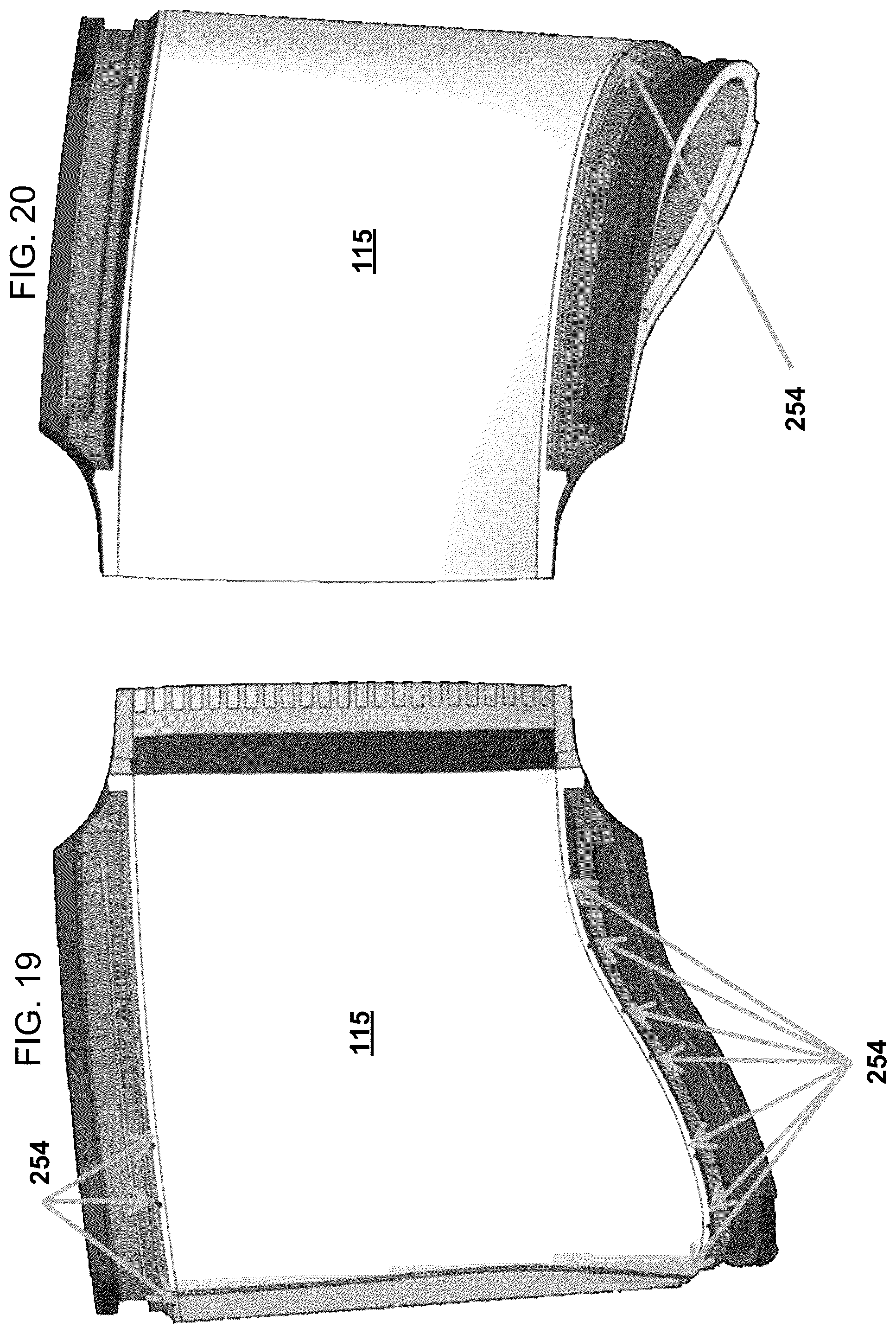 Patent US12098654 Figure 14 – Bi-cast trailing edge feed and purge hole cooling scheme