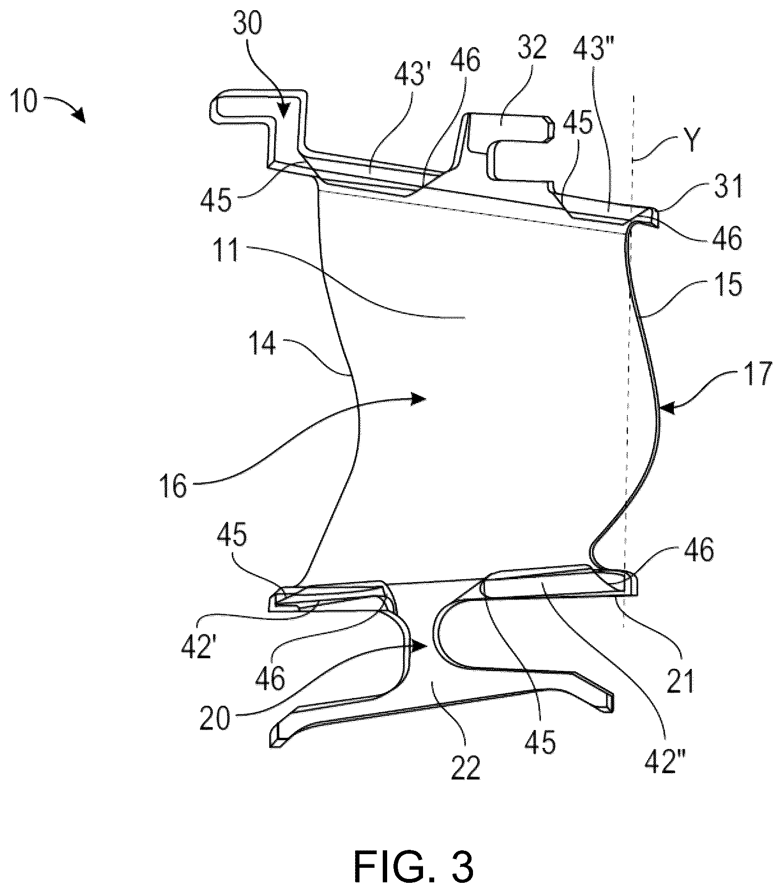 Patent US12098655 Figure 2 – Stator ring for an aircraft turbine engine and aircraft turbine engine fitted with same