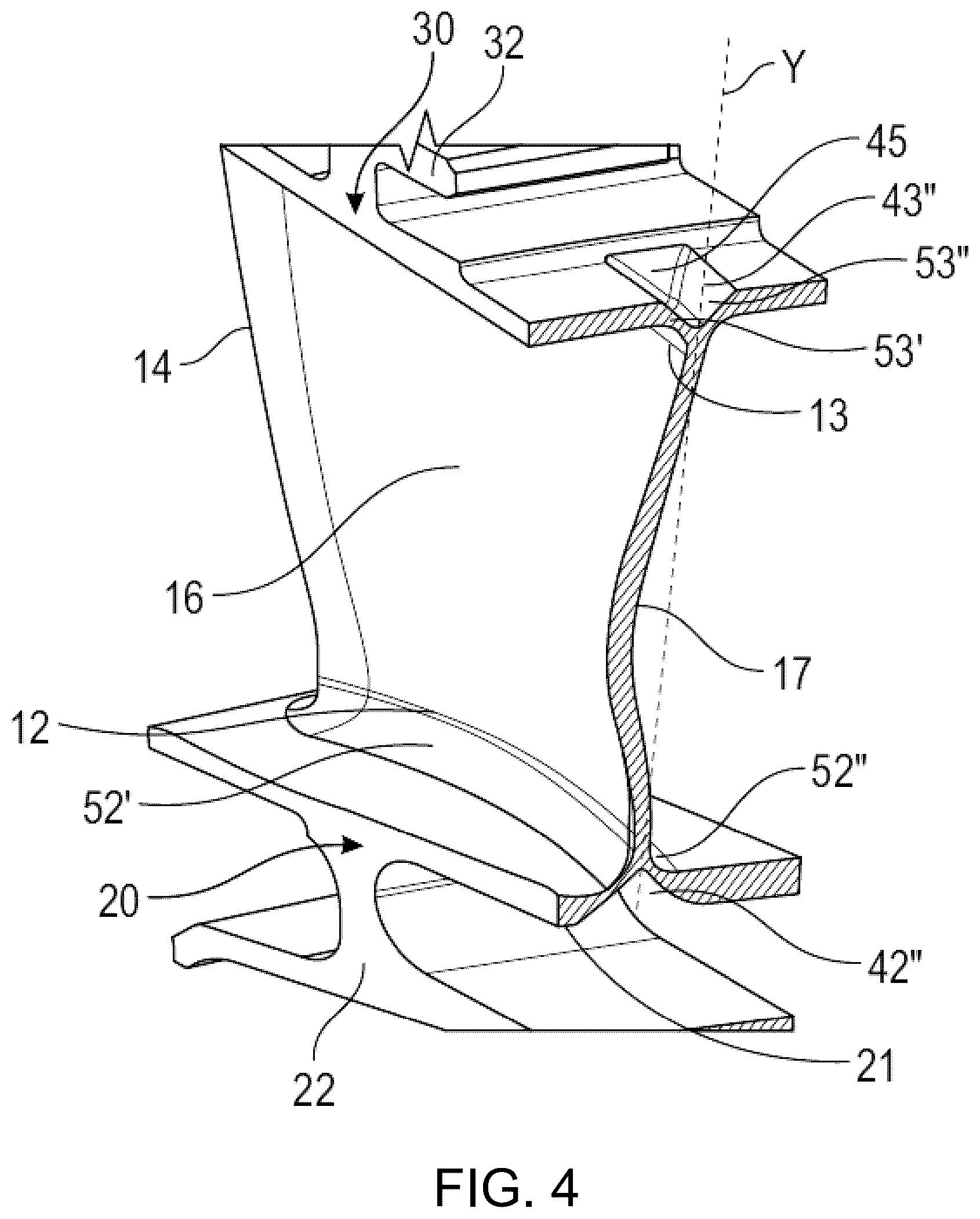 Patent US12098655 Figure 3 – Stator ring for an aircraft turbine engine and aircraft turbine engine fitted with same