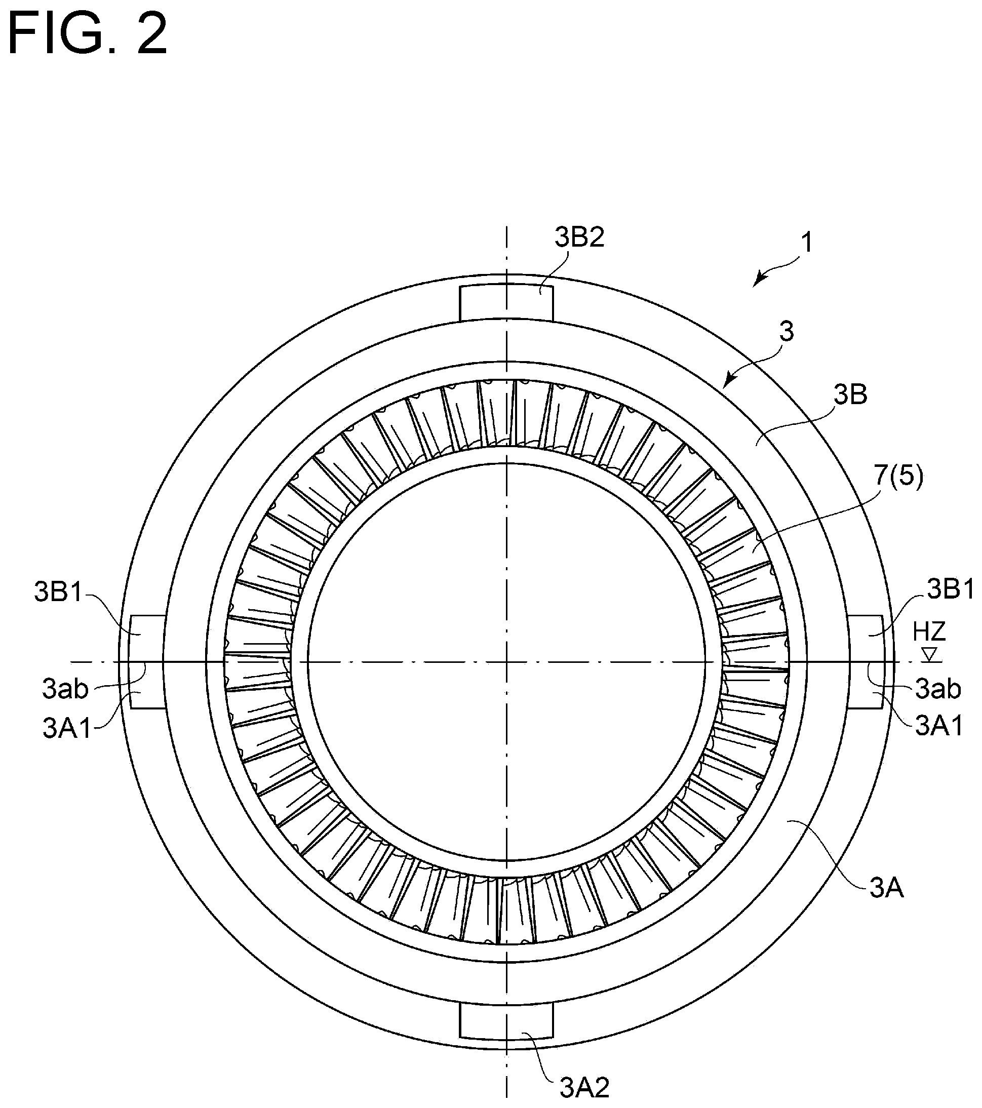 Patent US12098656 Figure 2 – Stator vane assembly of gas turbine, stationary member segment, and method of producing stator vane assembly of gas turbine