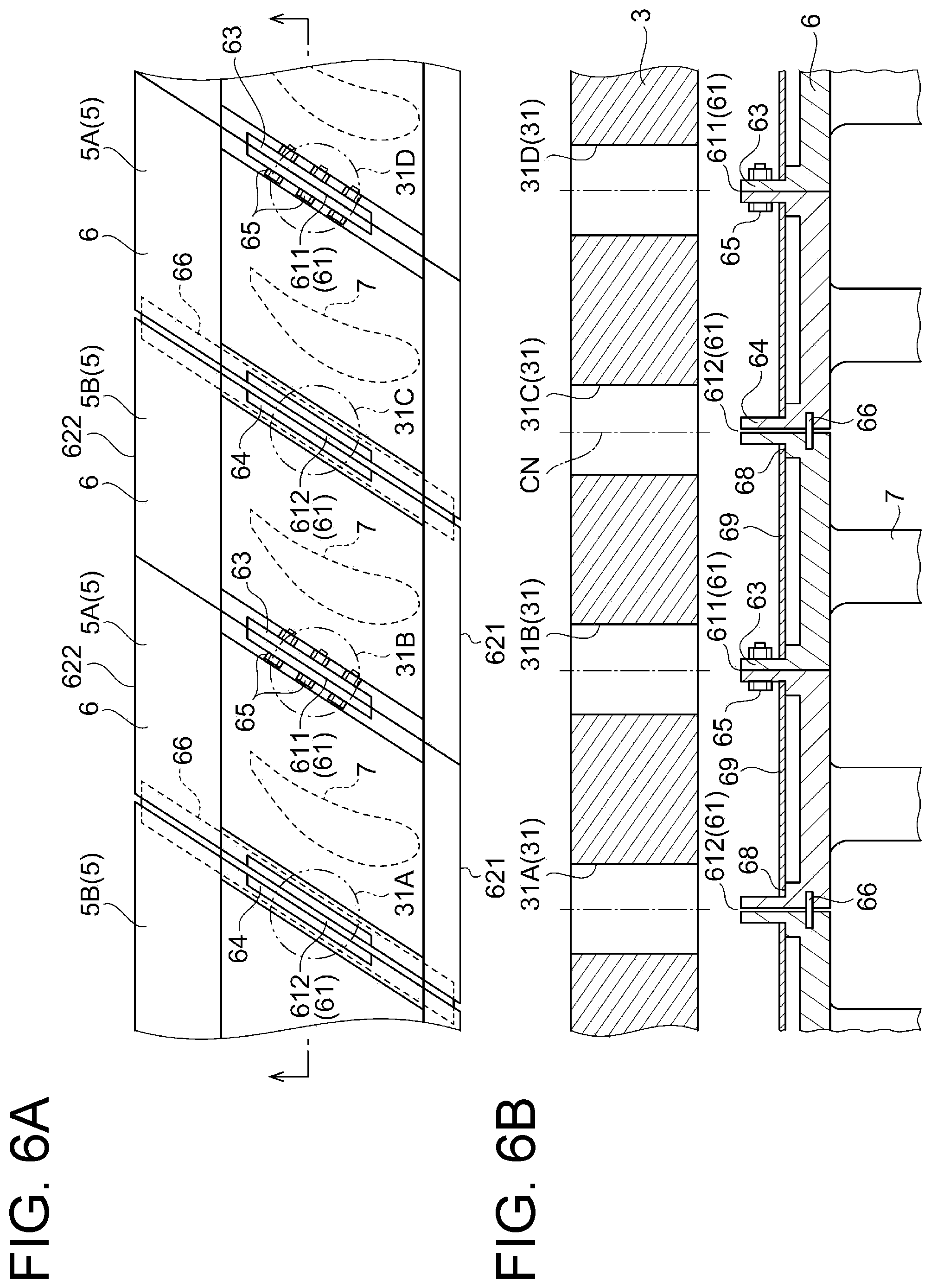 Patent US12098656 Figure 6 – Stator vane assembly of gas turbine, stationary member segment, and method of producing stator vane assembly of gas turbine