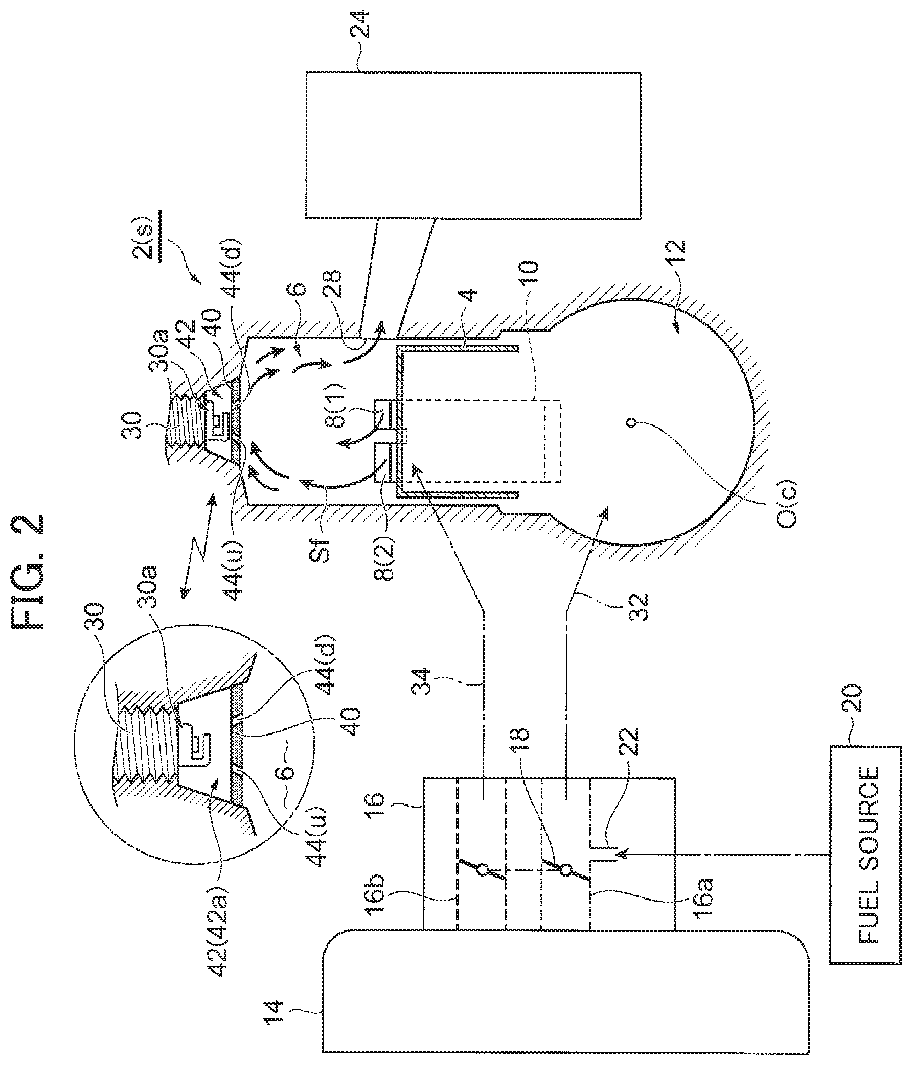 Patent US12098669 Figure 2 – Two-stroke engine