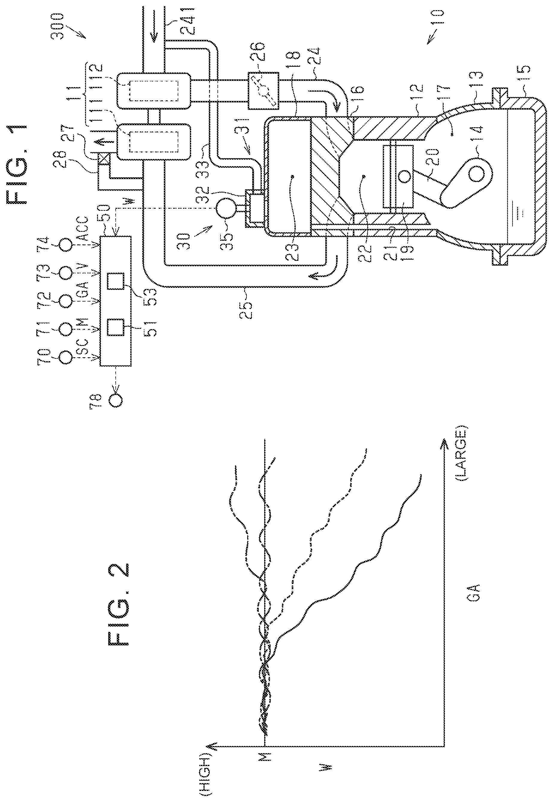 Patent US12098672 Figure 1 – Internal combustion engine abnormality diagnosis device