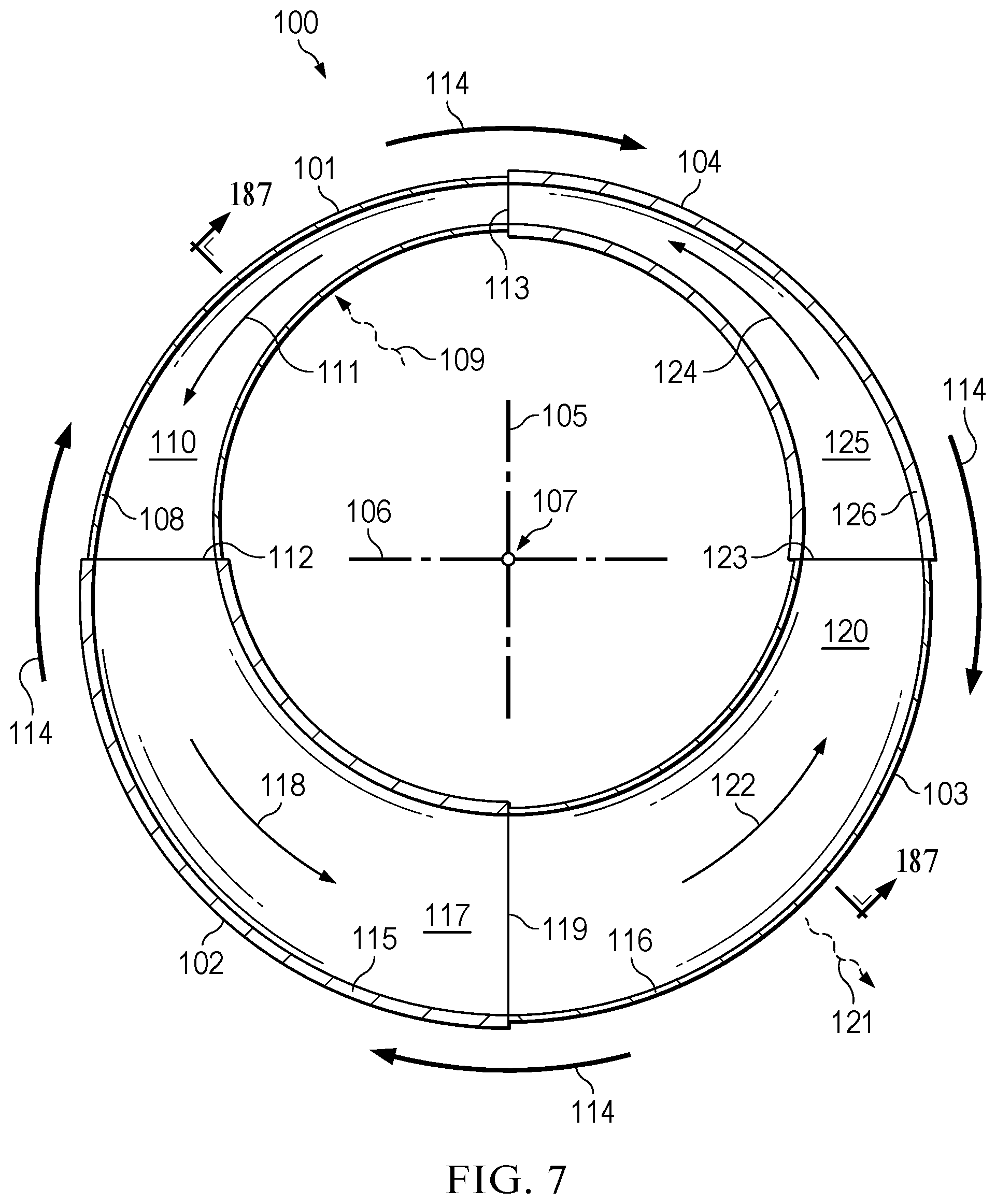 Patent US12098673 Figure 7 – Rotary closed-cycle externally-heated engine