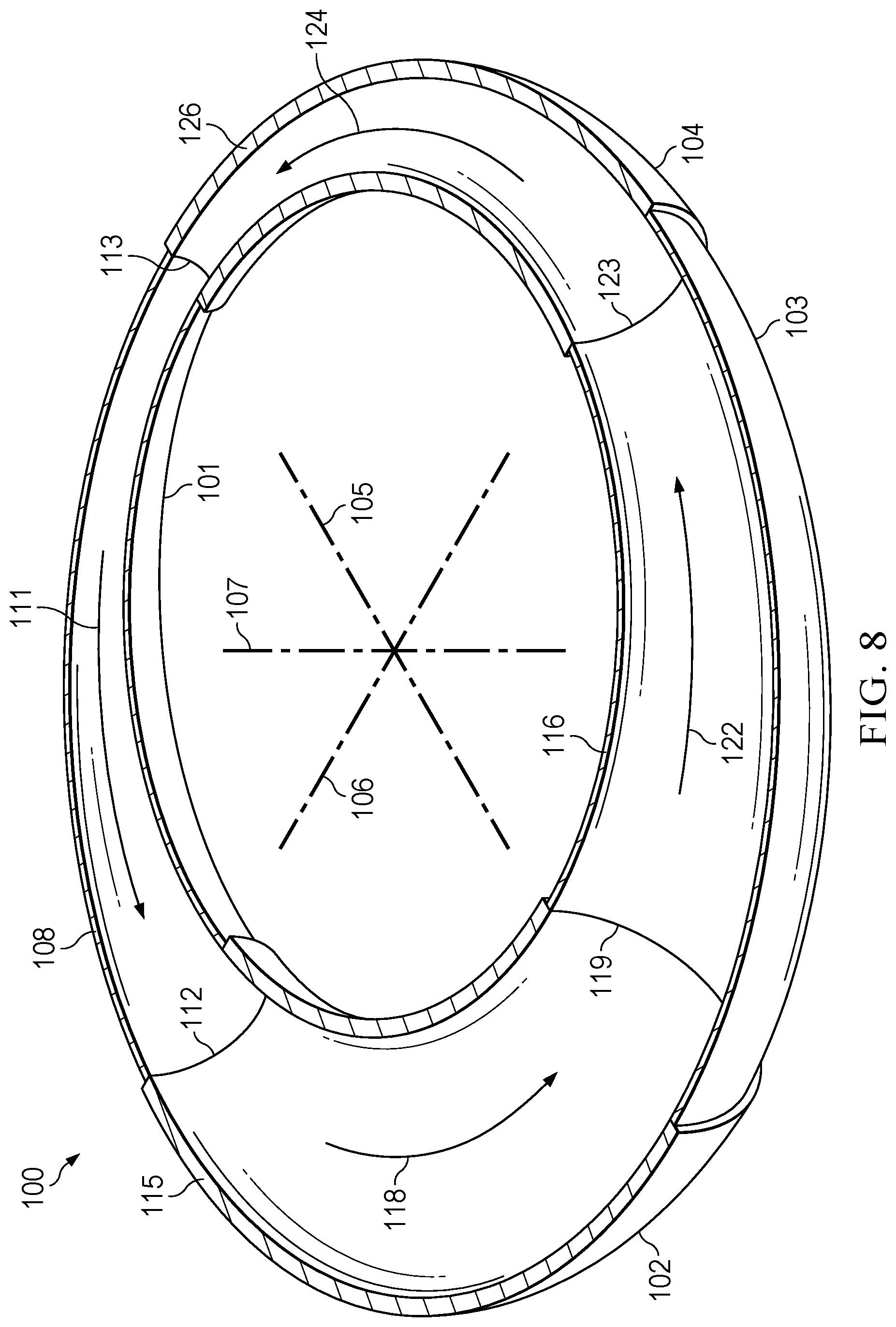 Patent US12098673 Figure 8 – Rotary closed-cycle externally-heated engine