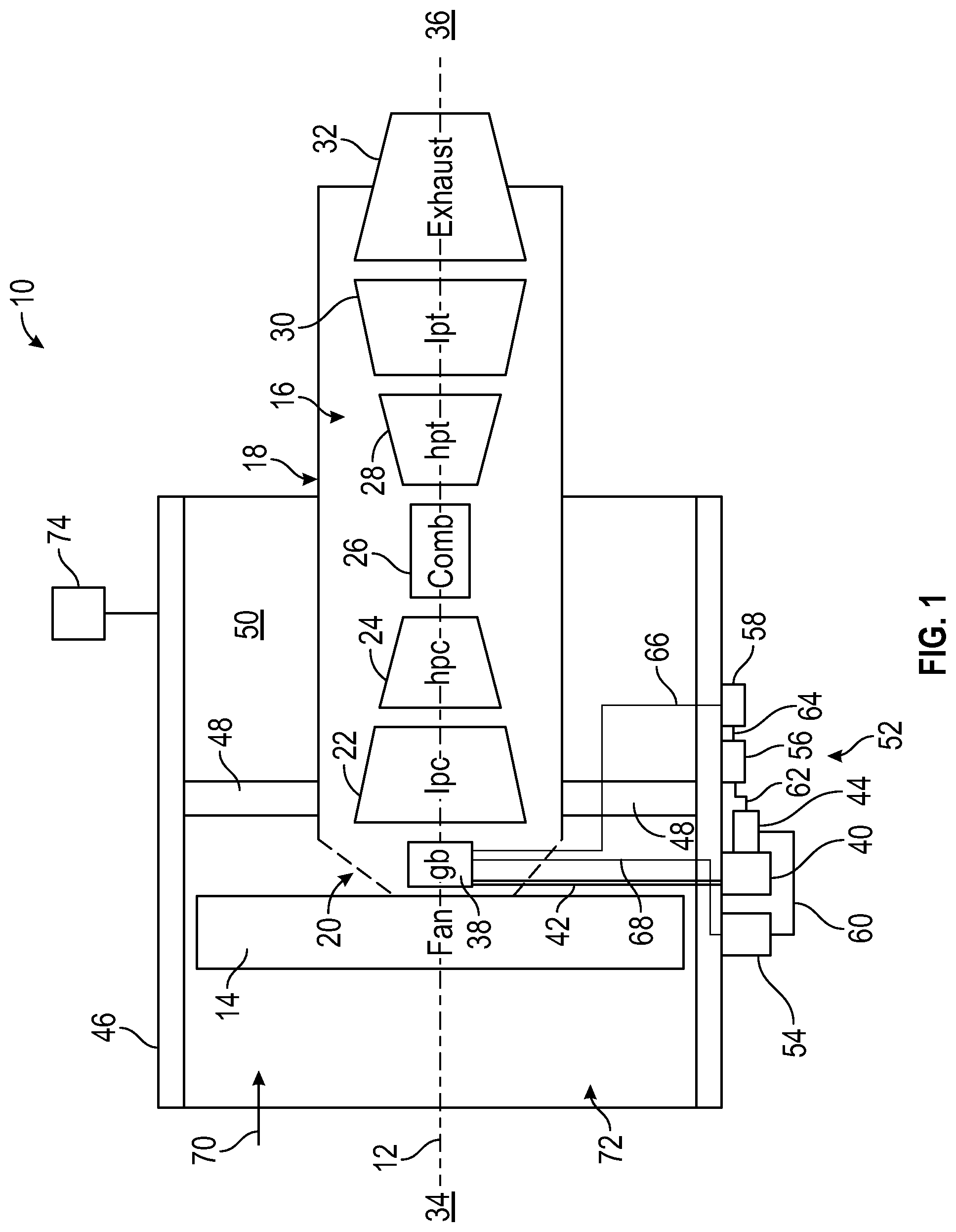 Patent US12098674 Figure 1 – Oil delivery system architecture