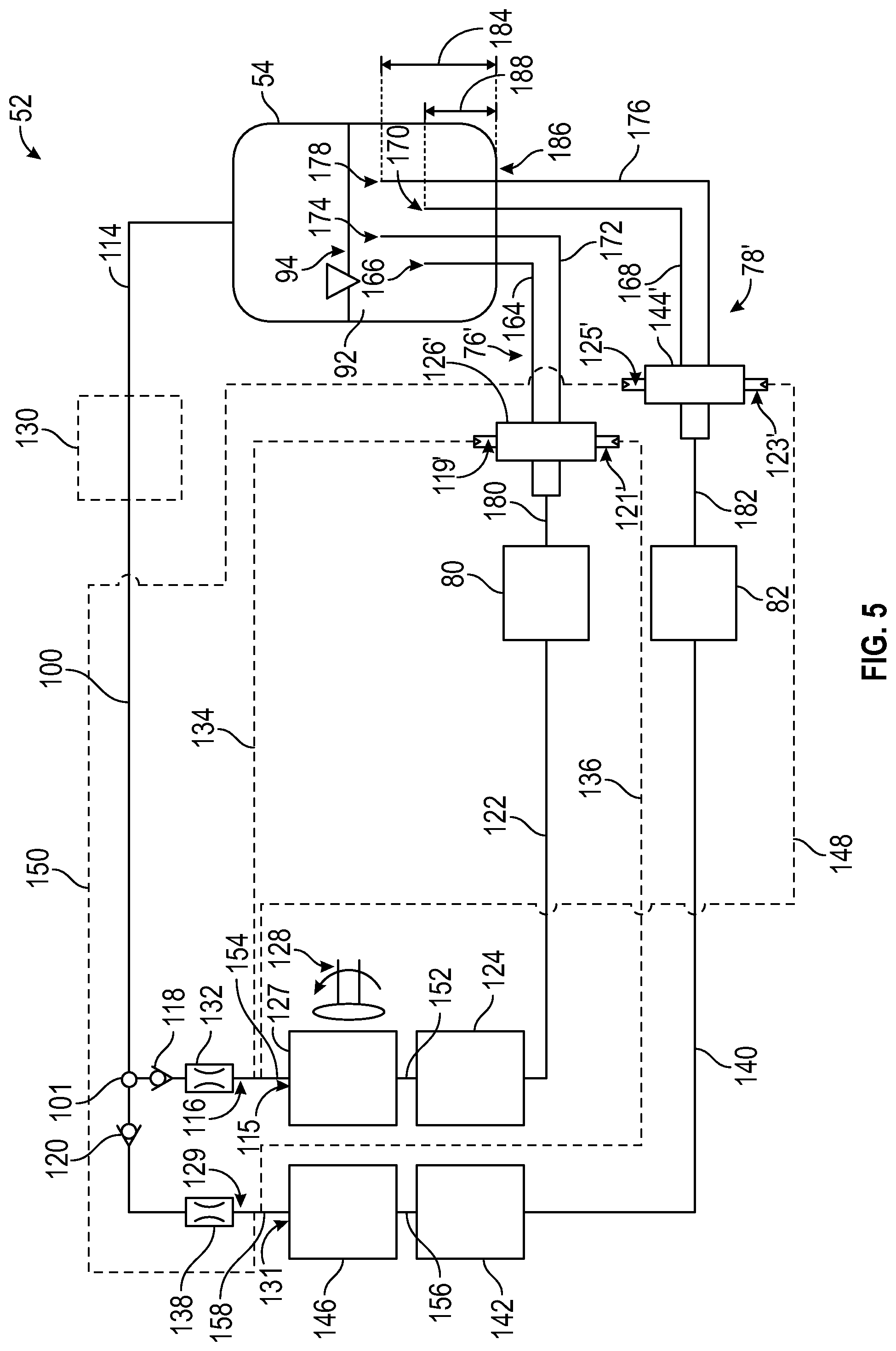 Patent US12098674 Figure 5 – Oil delivery system architecture