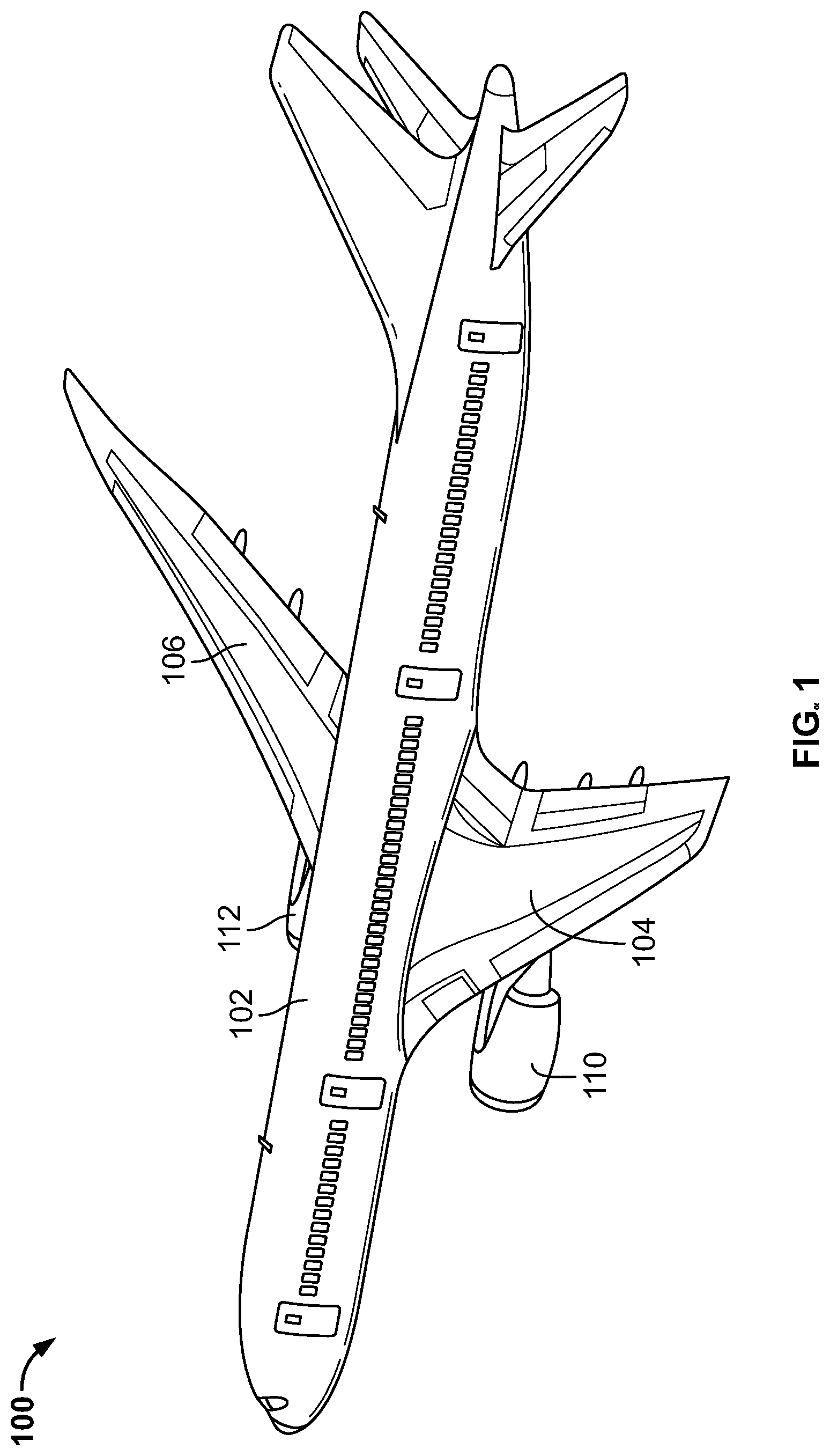 Patent US12098682 Figure 1 – Power transfer systems and methods for aircraft engines
