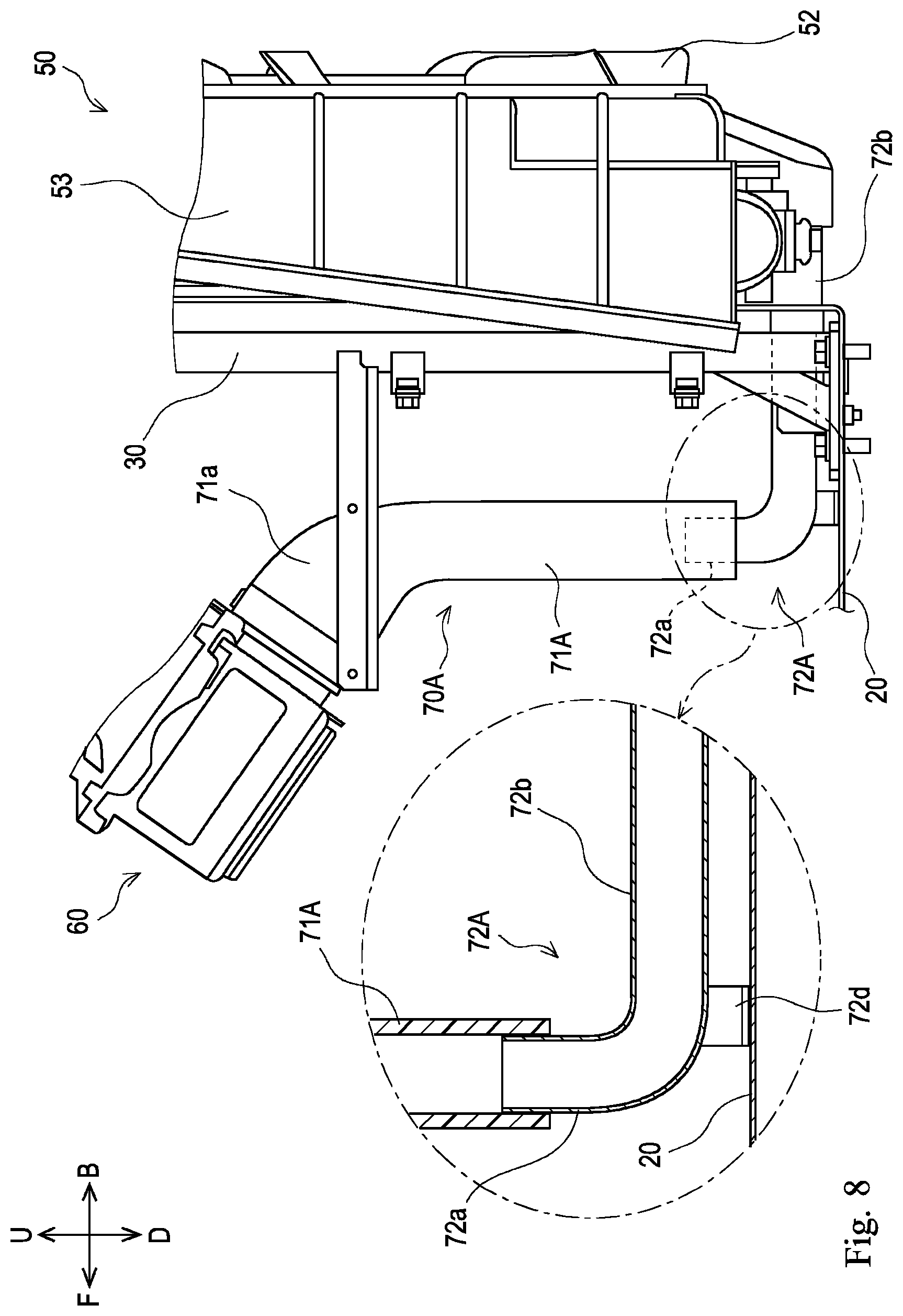 Patent US12098693 Figure 8 – Work vehicle