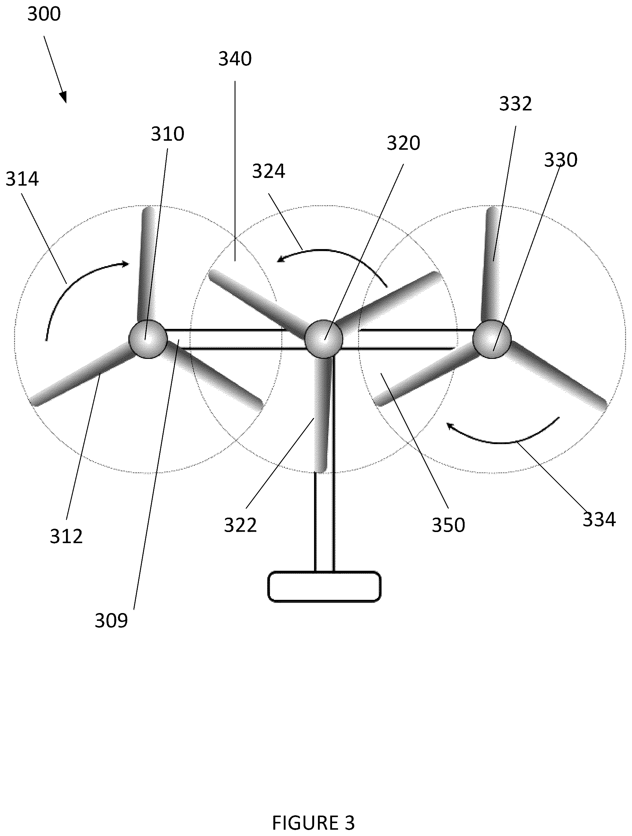 Patent US12098696 Figure 3 – Systems and methods for interleaved synchronous propeller system