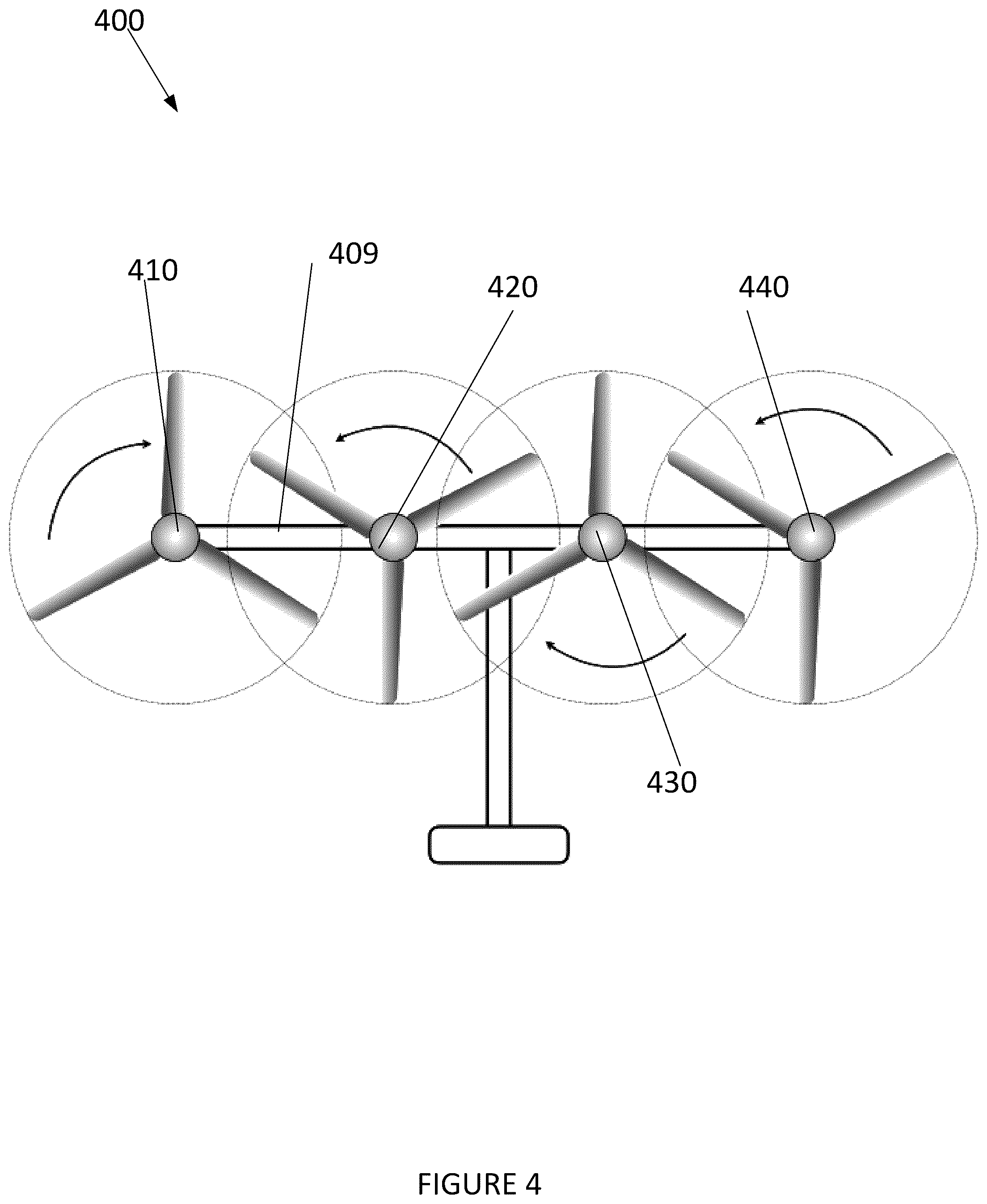 Patent US12098696 Figure 4 – Systems and methods for interleaved synchronous propeller system