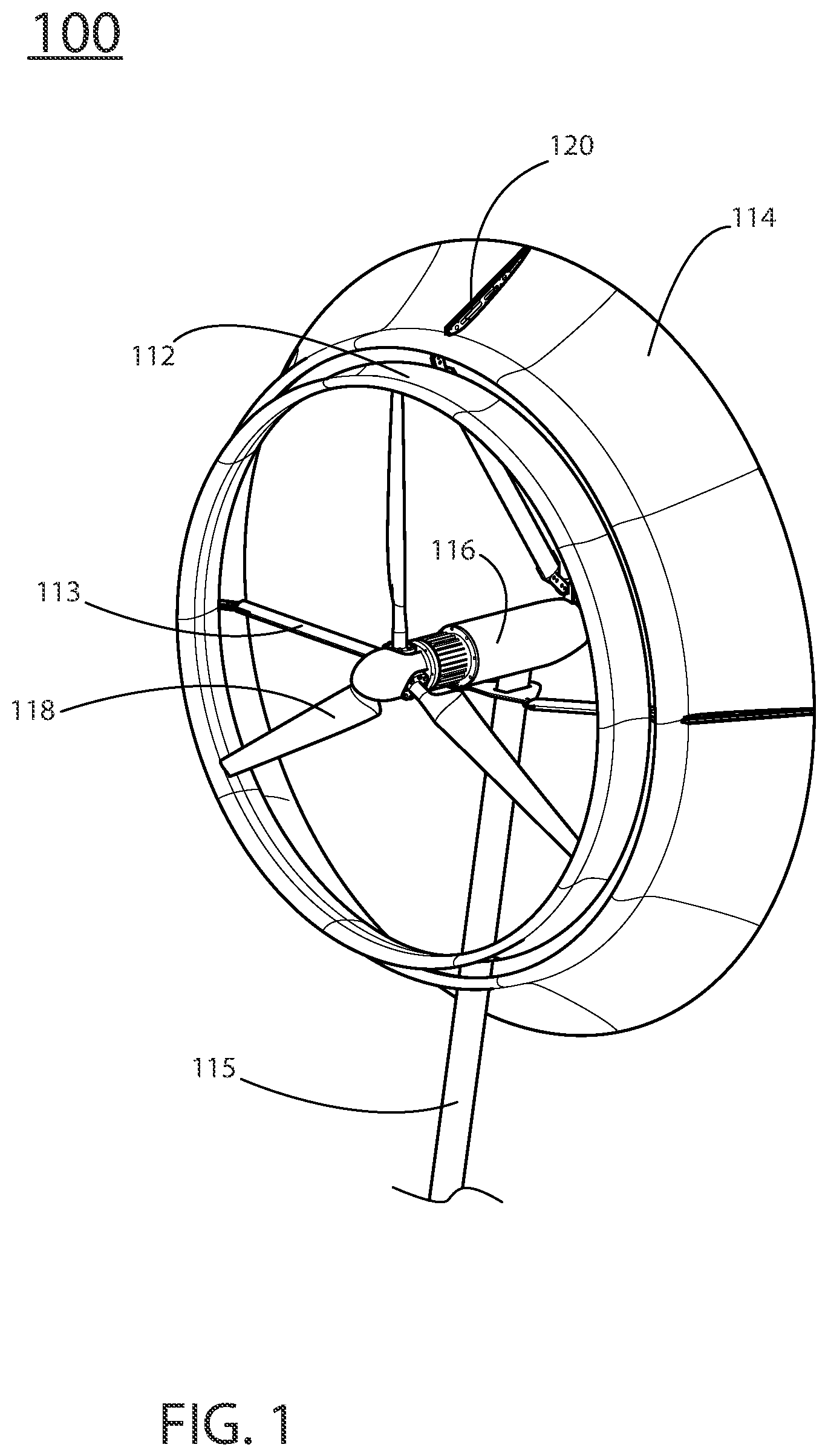 Patent US12098697 Figure 1 – Method and apparatus for constructing a ringed airfoil