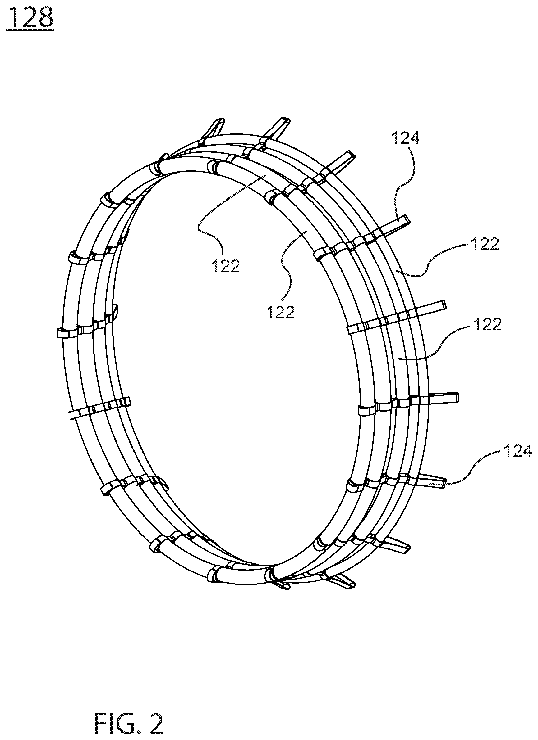 Patent US12098697 Figure 2 – Method and apparatus for constructing a ringed airfoil