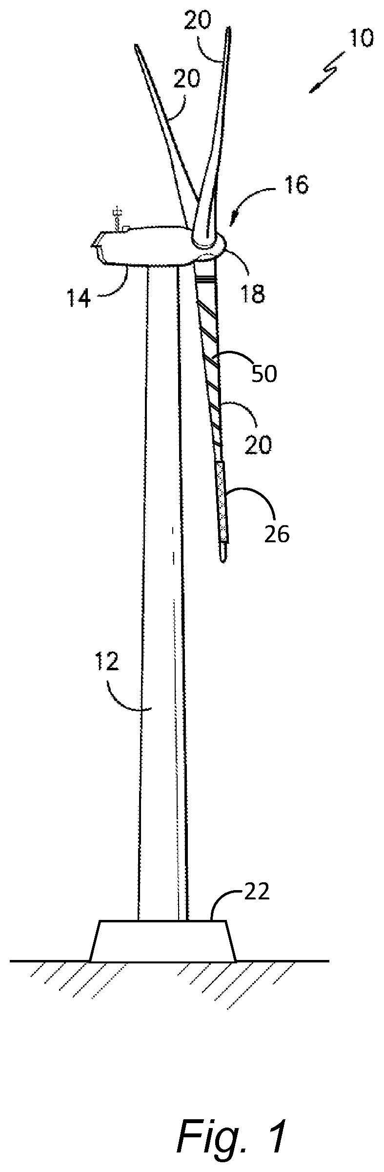 Patent US12098698 Figure 1 – System and method for installation of an open-sleeve add-on device on a wind turbine blade