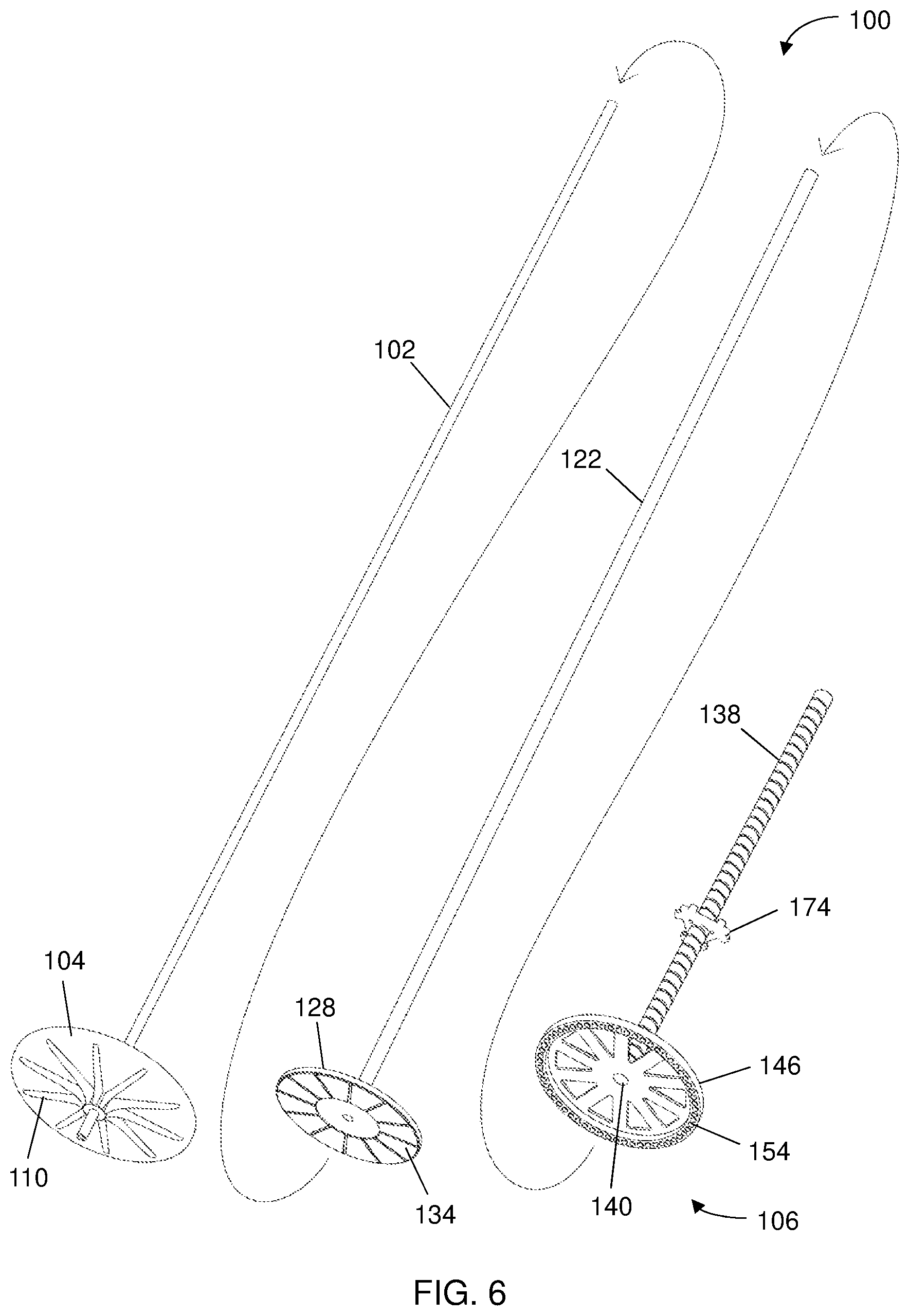Patent US12098701 Figure 6 – Wind turbine with extendable and retractable airfoils