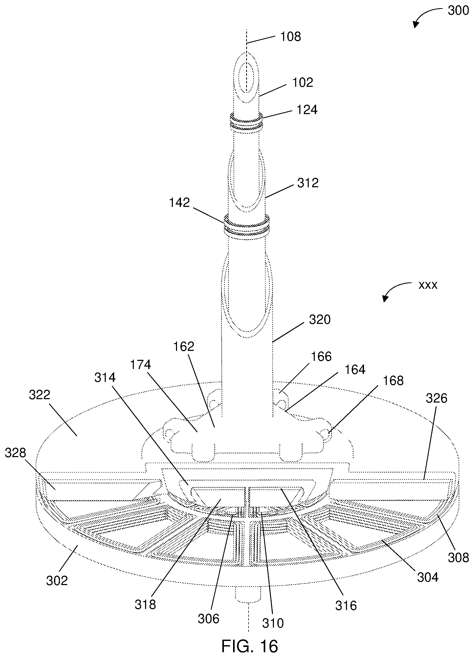 Patent US12098701 Figure 16 – Wind turbine with extendable and retractable airfoils