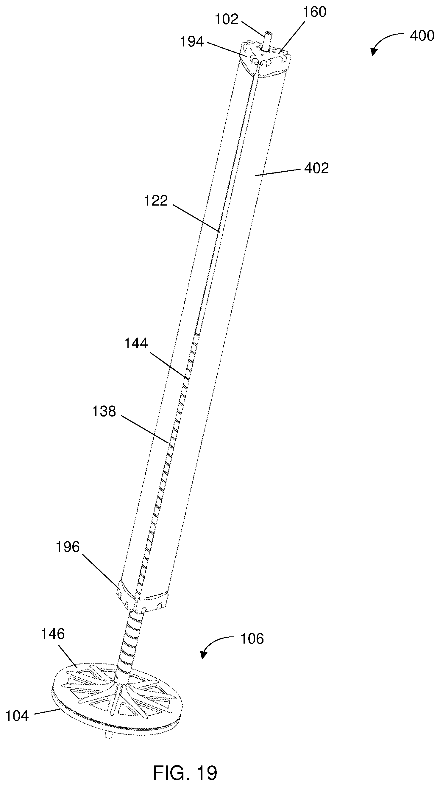 Patent US12098701 Figure 19 – Wind turbine with extendable and retractable airfoils