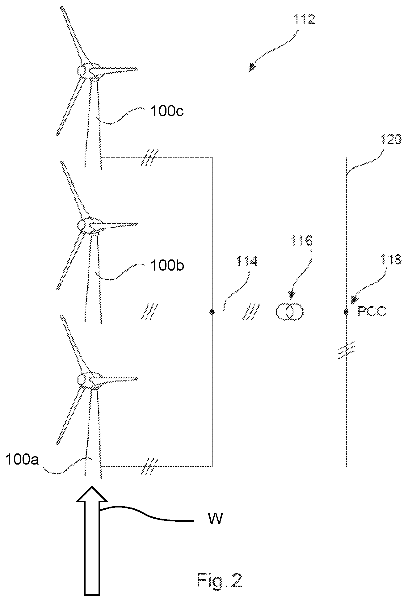 Patent US12098705 Figure 2 – Method for operating a wind power installation, controller for operating a wind power installation, and wind farm