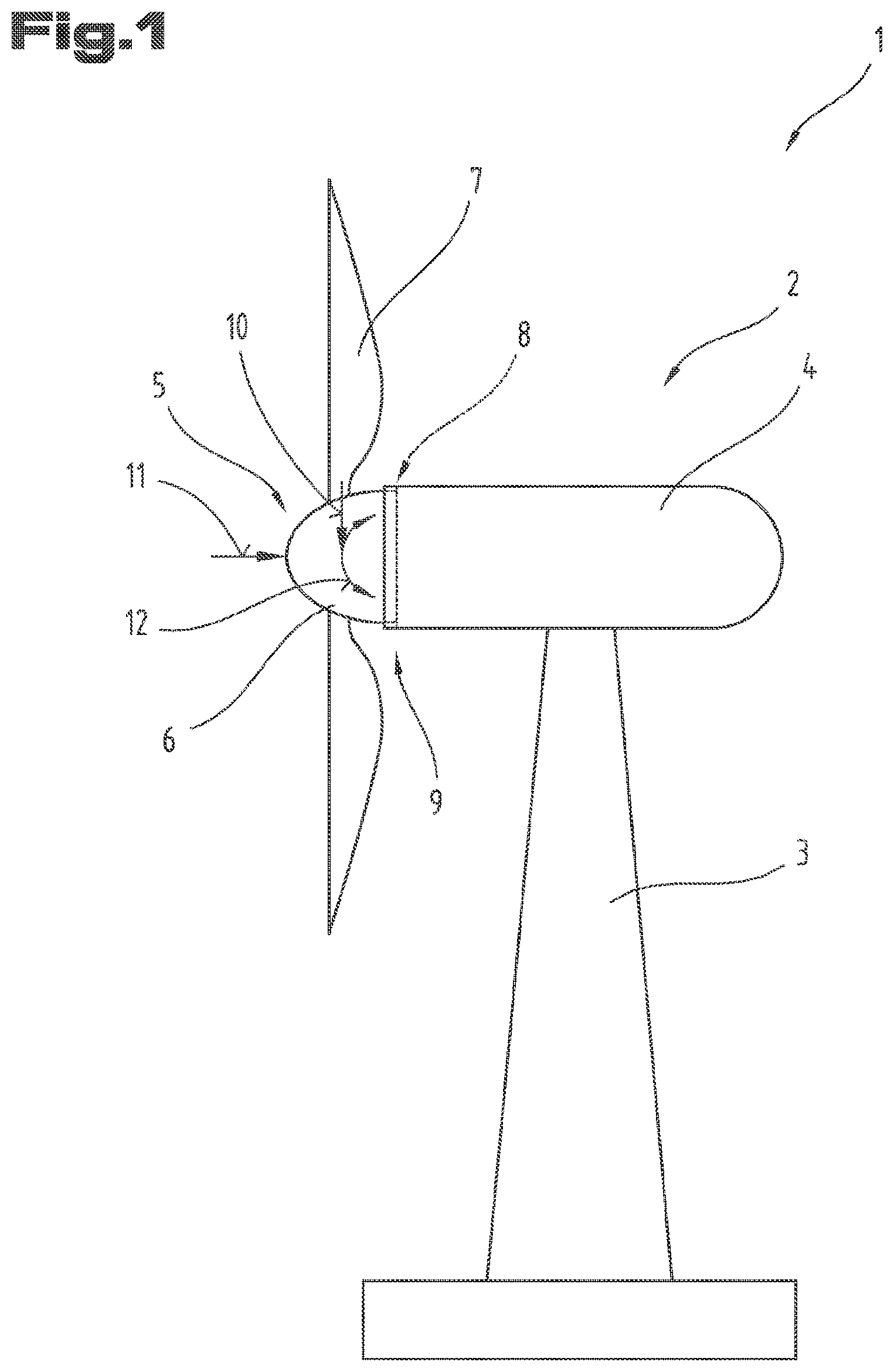 Patent US12098709 Figure 1 – Method for assembling a rotor bearing of a wind turbine