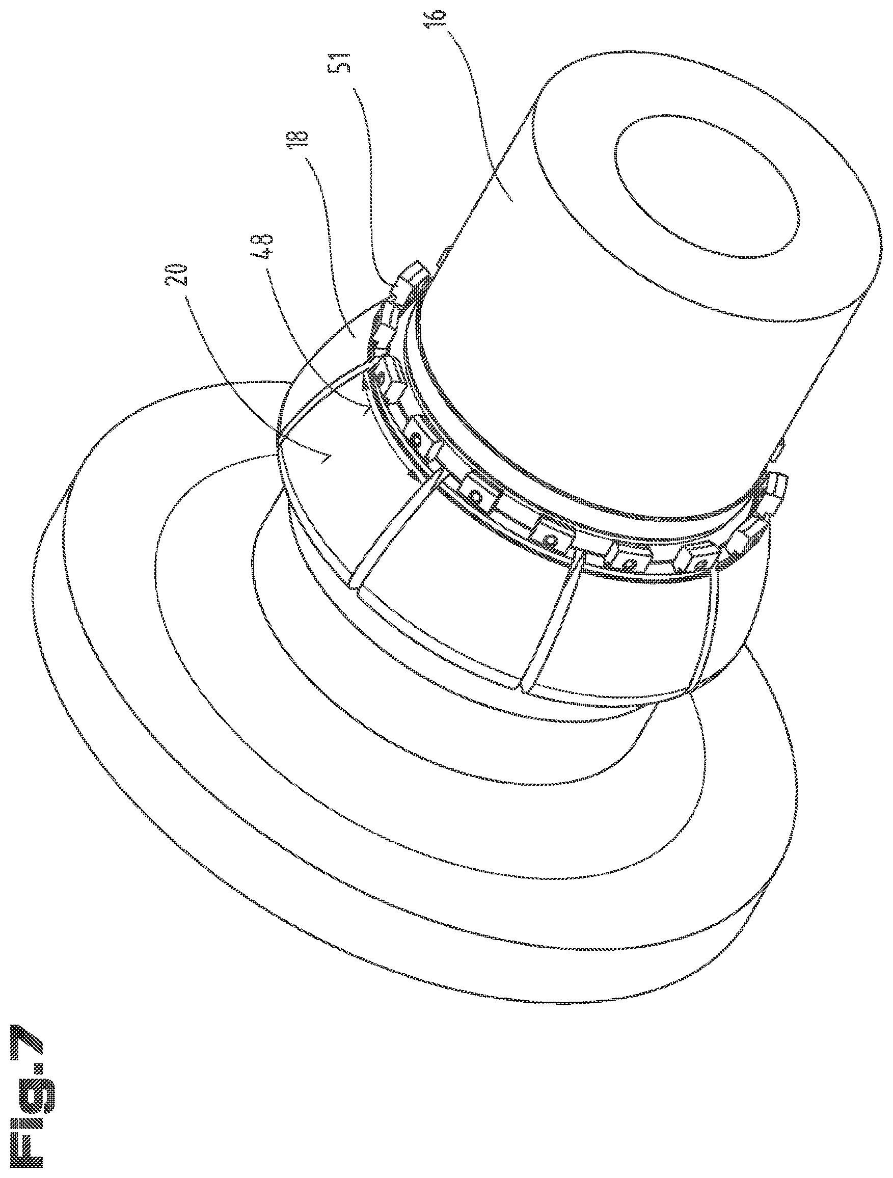 Patent US12098709 Figure 7 – Method for assembling a rotor bearing of a wind turbine