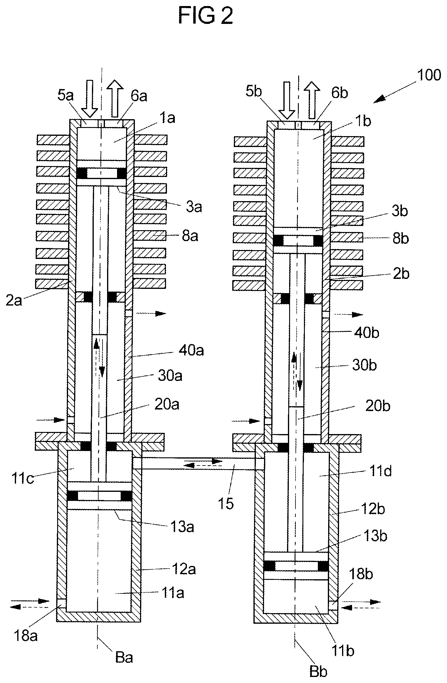 Patent US12098711 Figure 2 – Compressor device and compression method