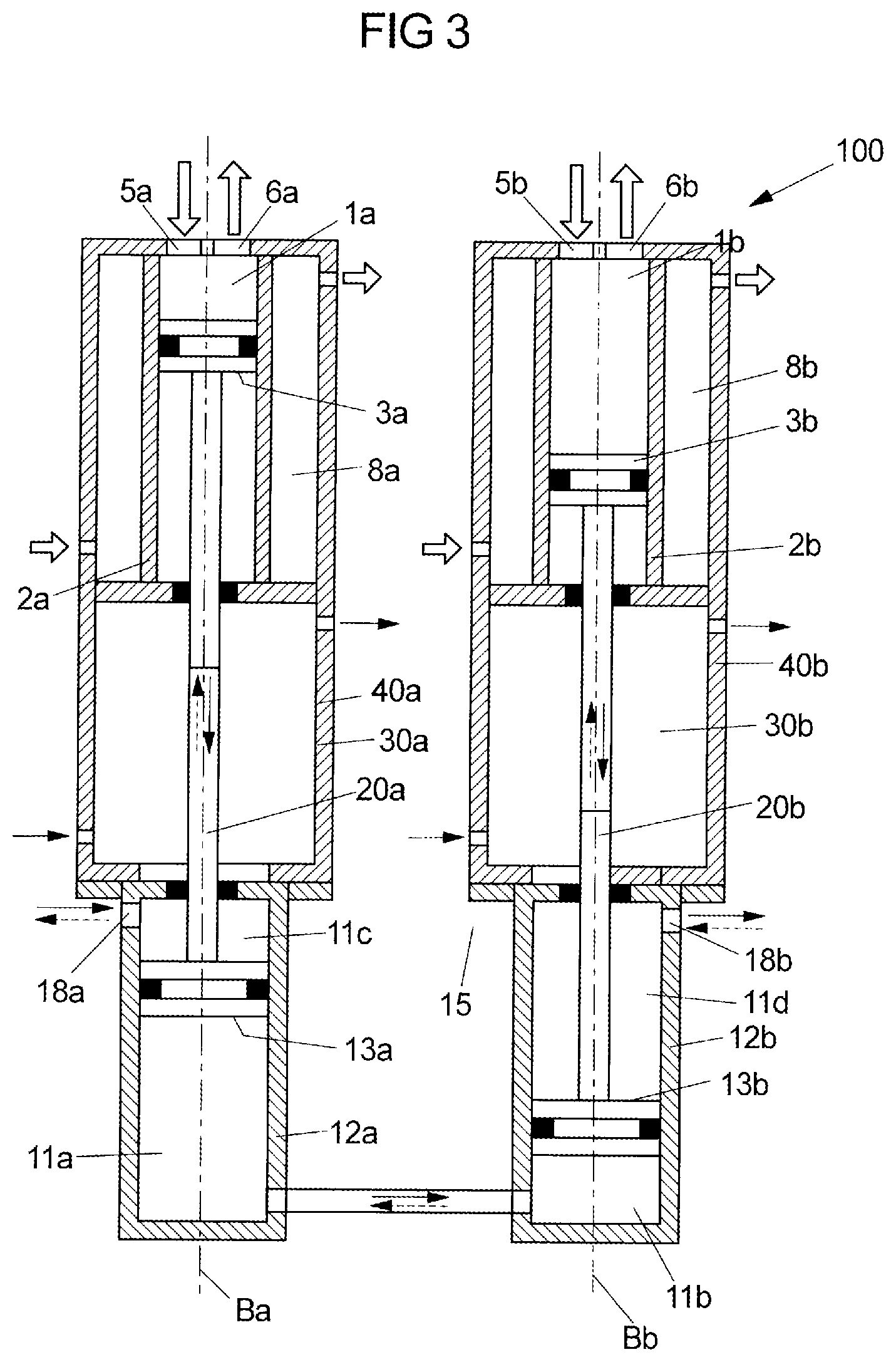 Patent US12098711 Figure 3 – Compressor device and compression method