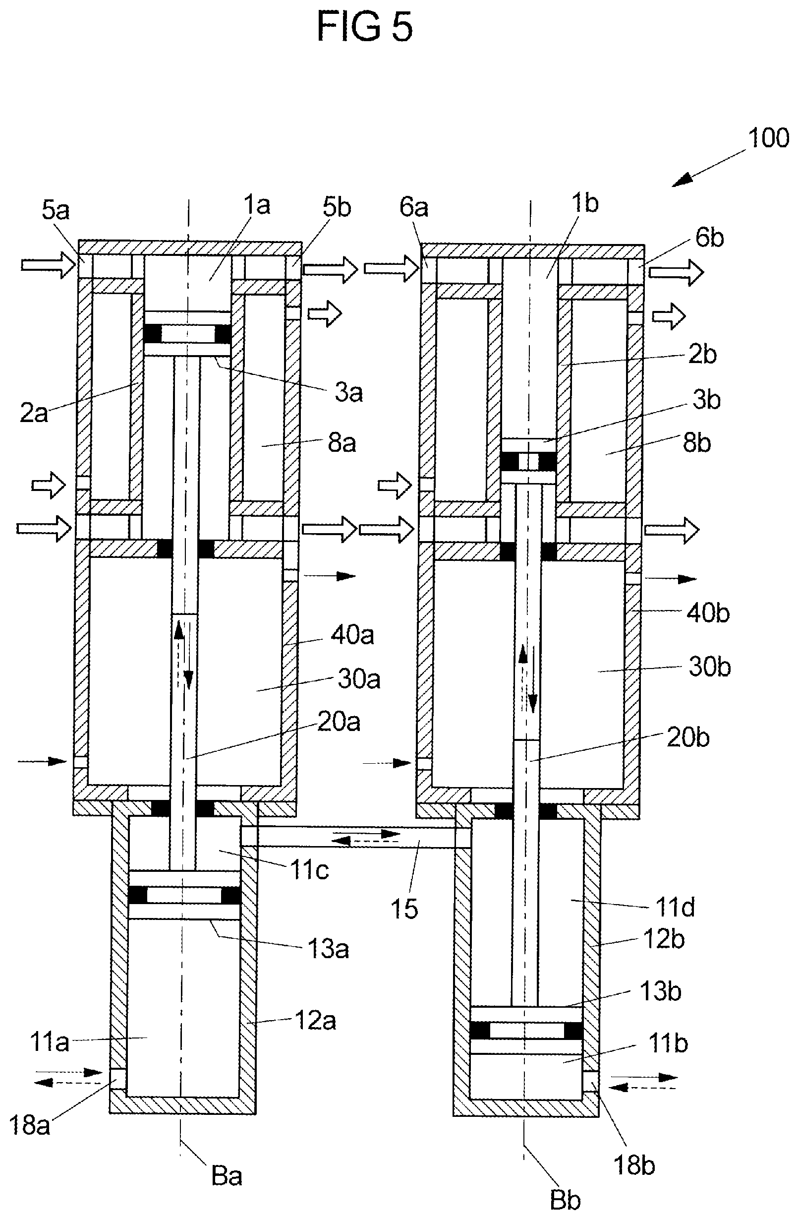 Patent US12098711 Figure 5 – Compressor device and compression method