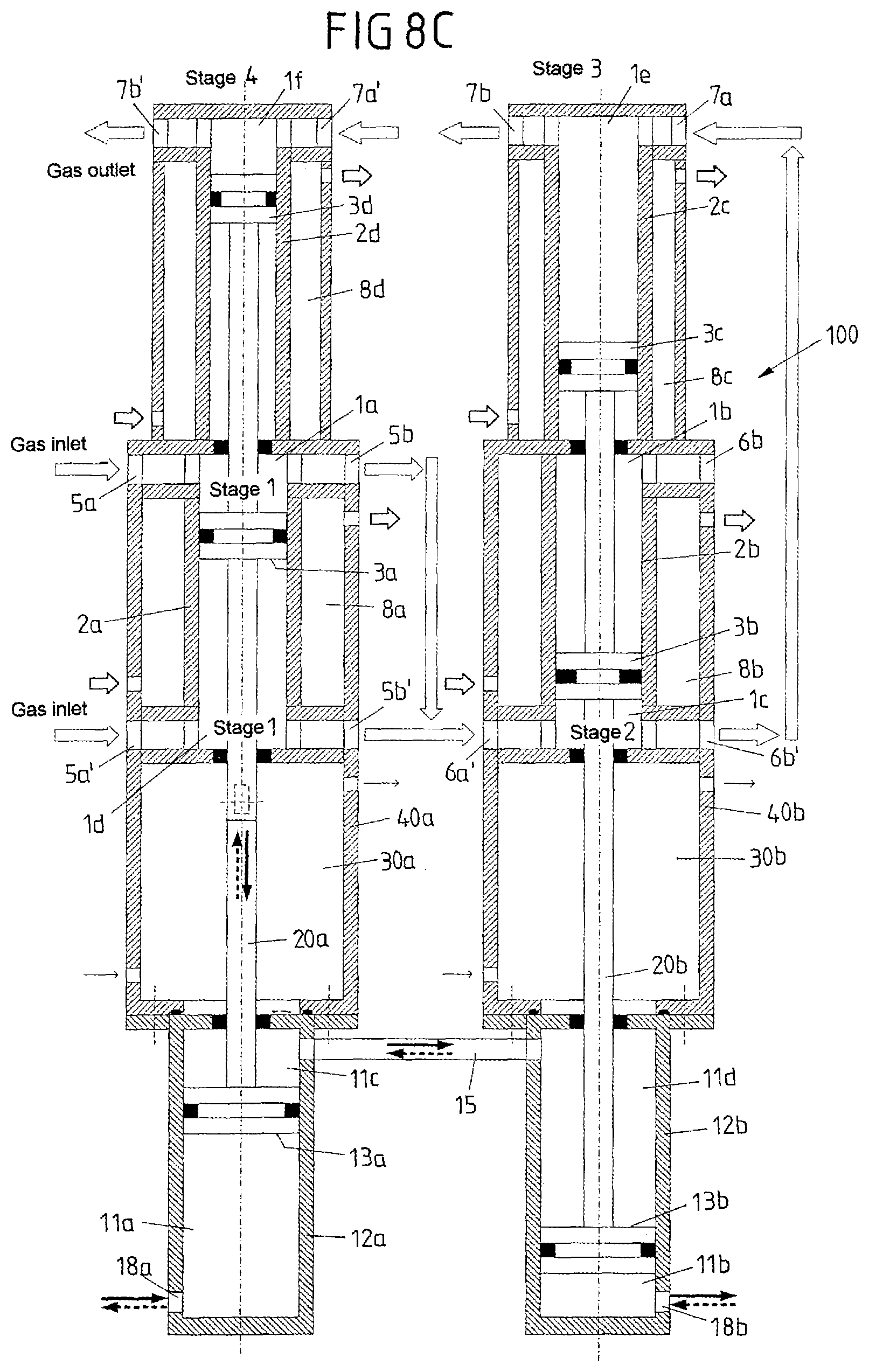 Patent US12098711 Figure 10 – Compressor device and compression method