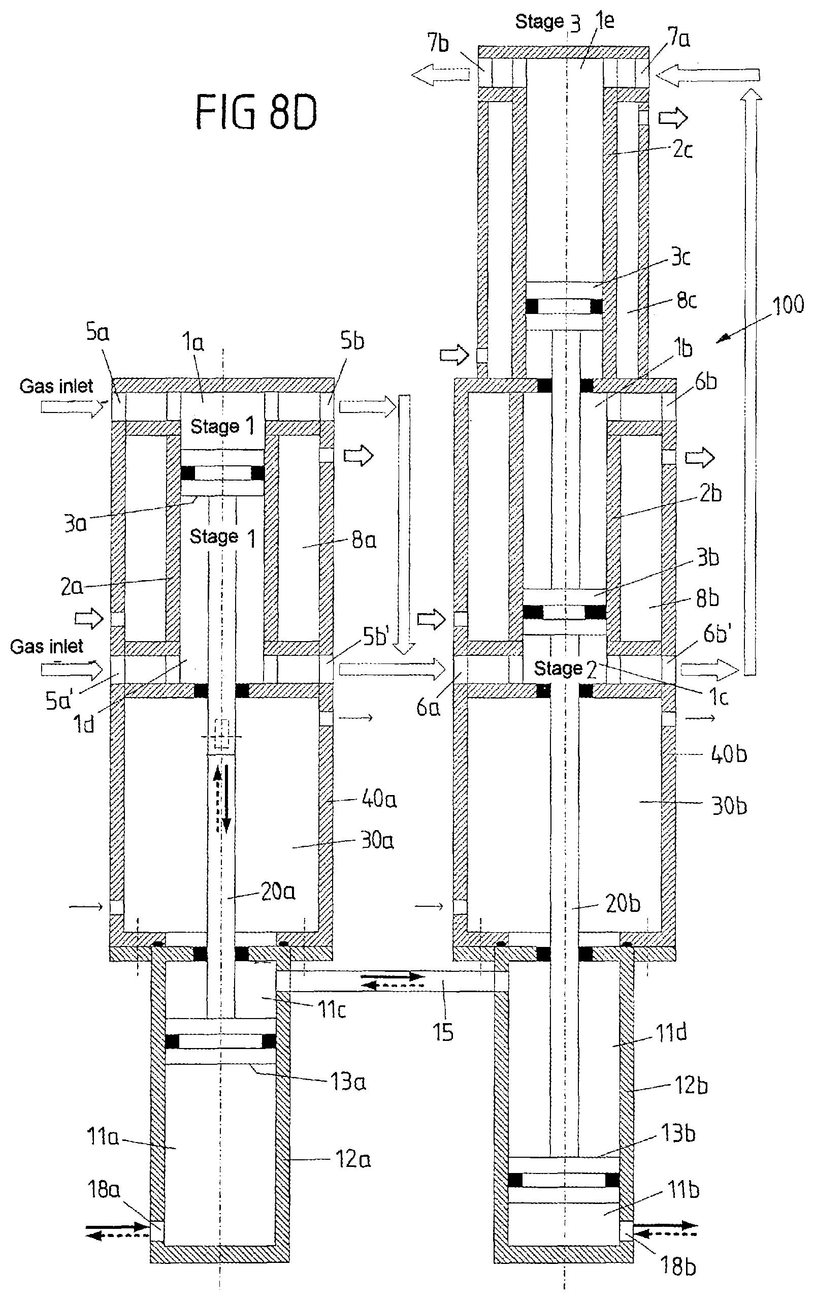 Patent US12098711 Figure 11 – Compressor device and compression method