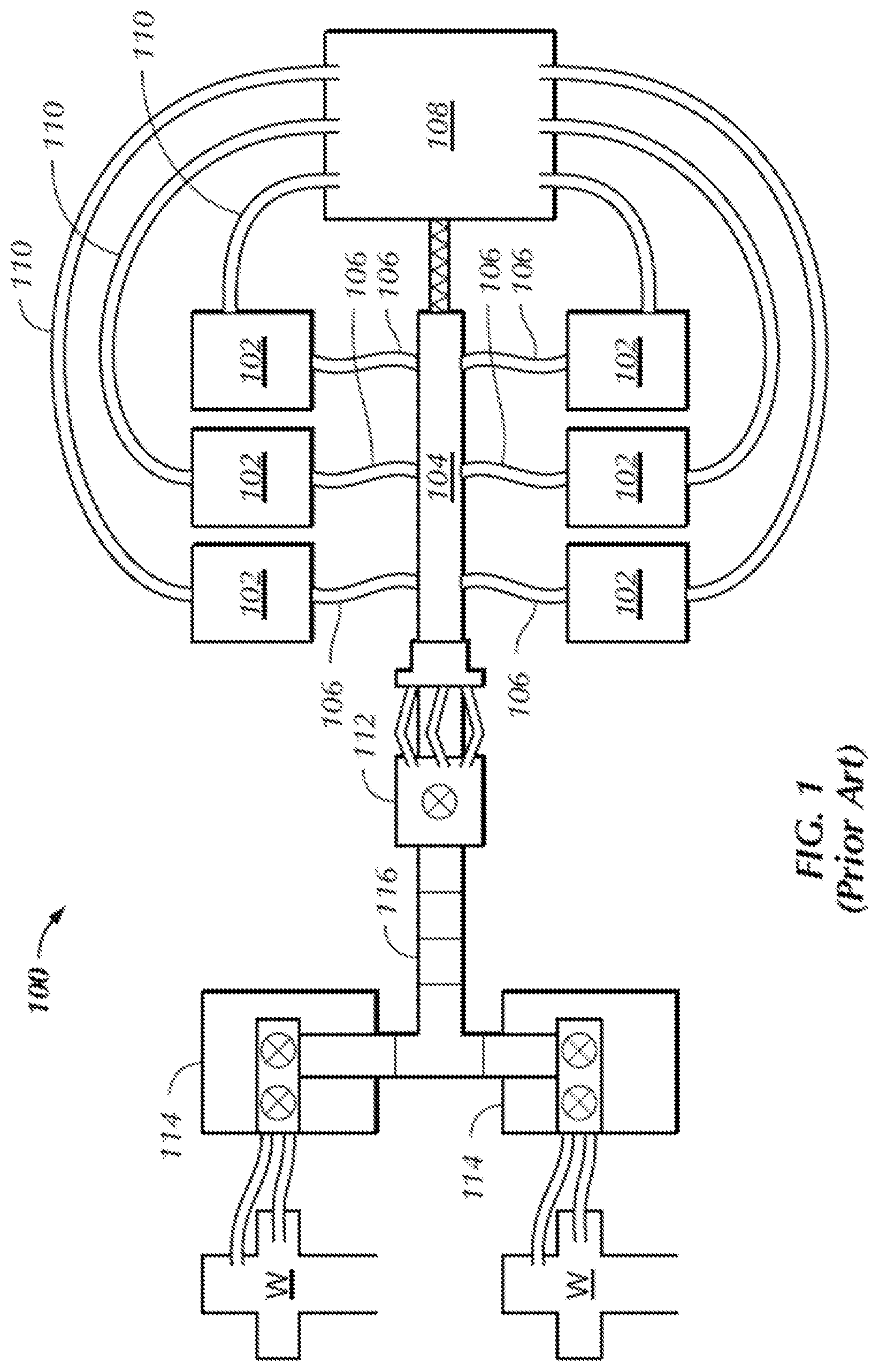 Patent US12098712 Figure 1 – Hydraulic fracturing pump system