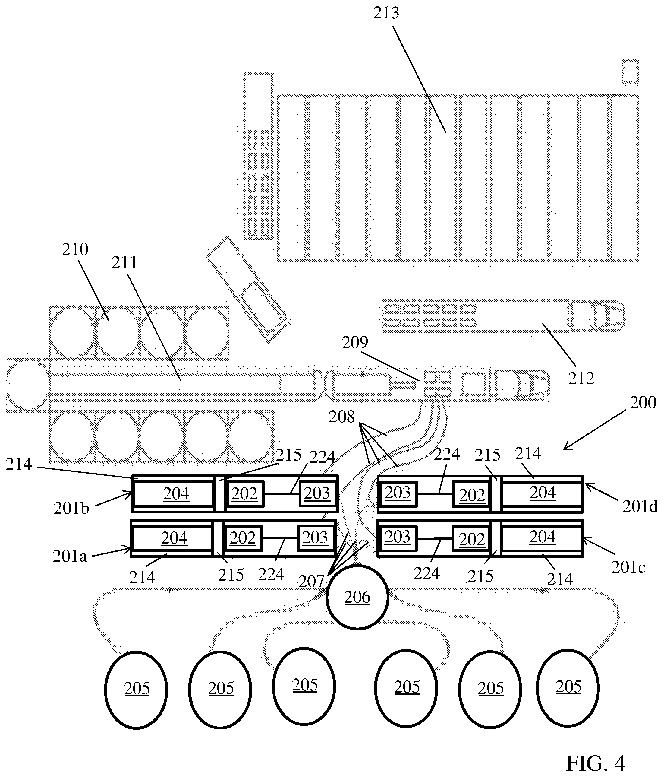 Patent US12098712 Figure 4 – Hydraulic fracturing pump system