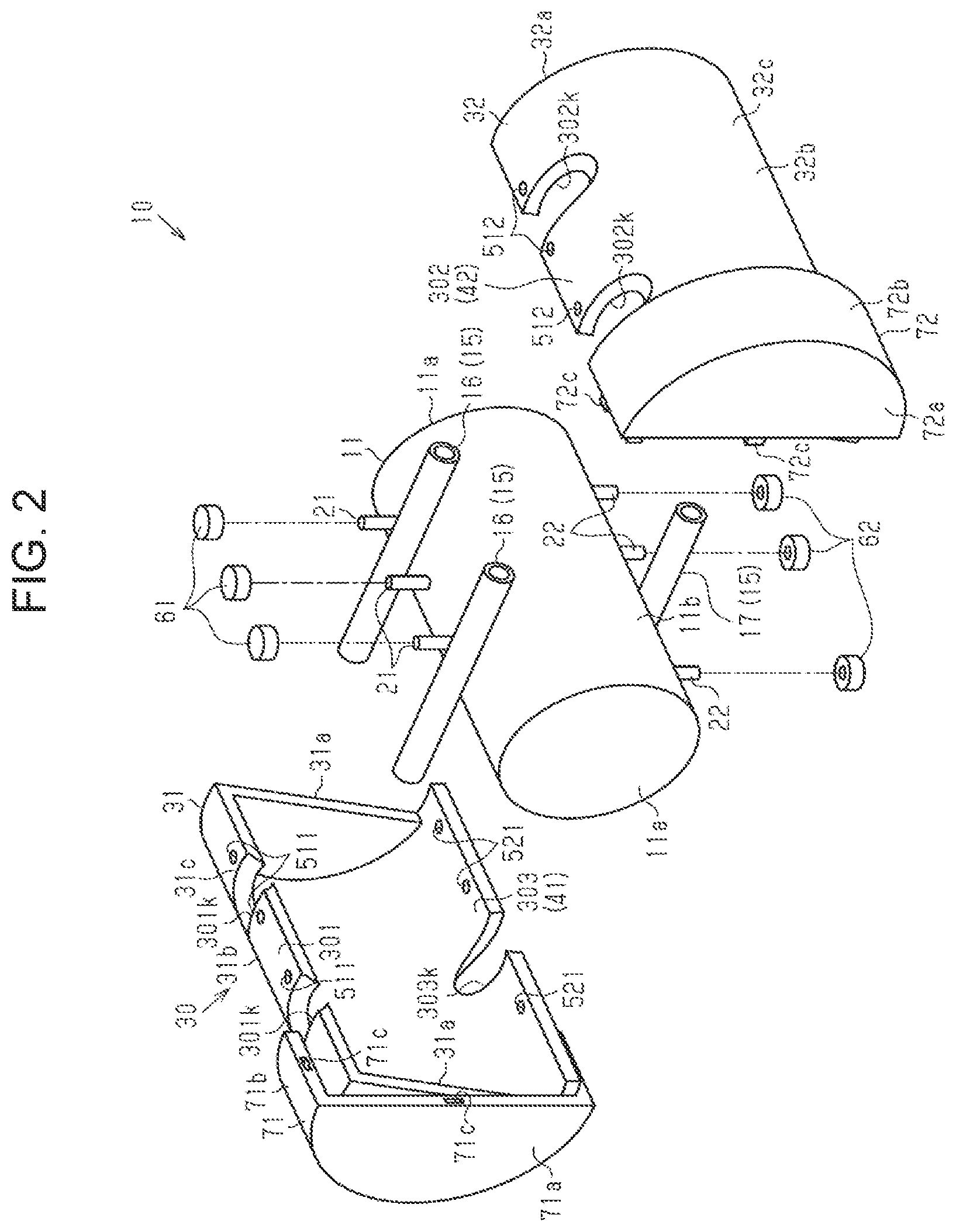 Patent US12098714 Figure 2 – Electric compressor