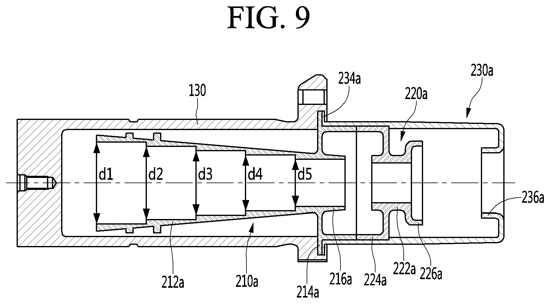 Patent US12098715 Figure 9 – Linear compressor and refrigerator including same
