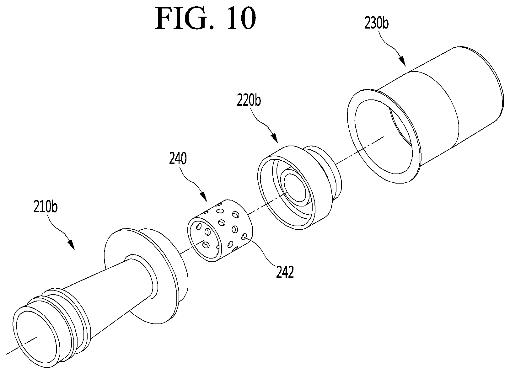 Patent US12098715 Figure 10 – Linear compressor and refrigerator including same