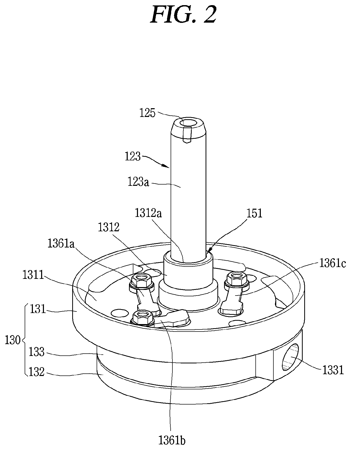 Patent US12098718 Figure 2 – Rotary compressor