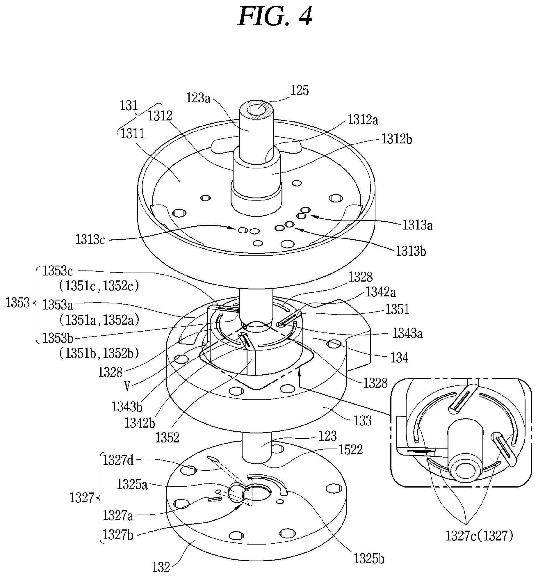 Patent US12098718 Figure 4 – Rotary compressor