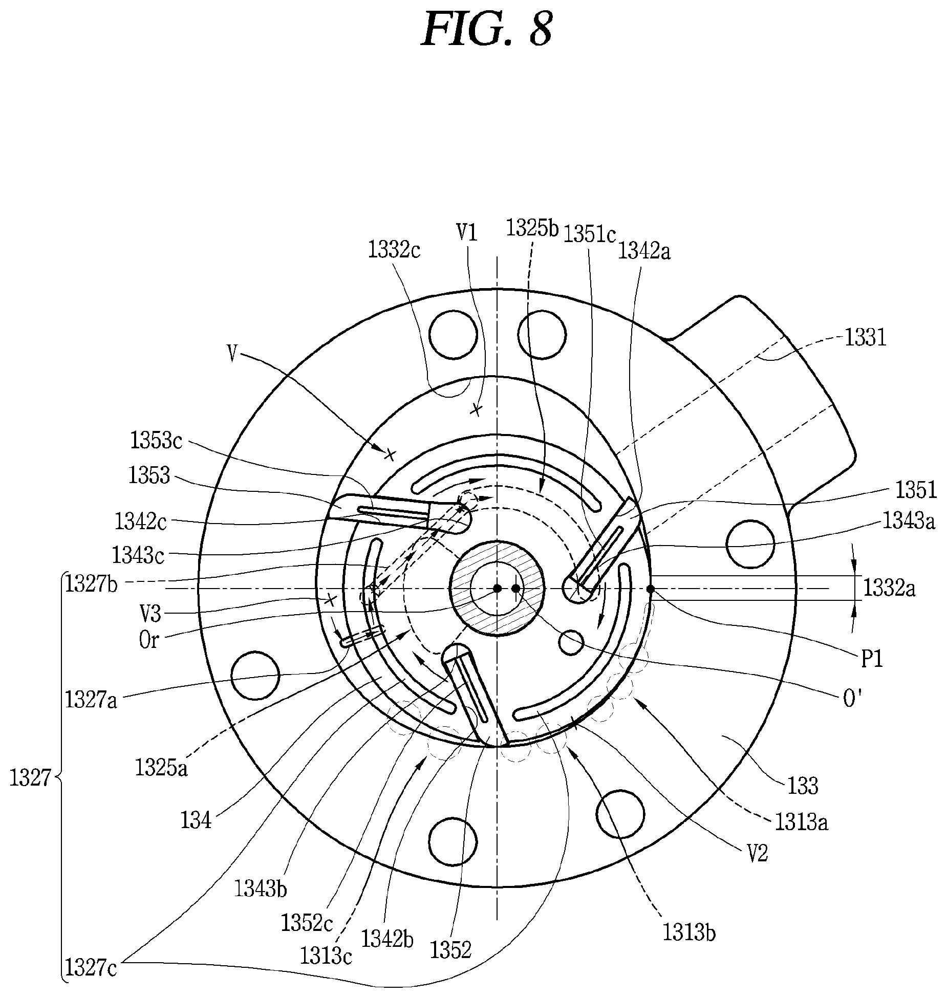 Patent US12098718 Figure 8 – Rotary compressor