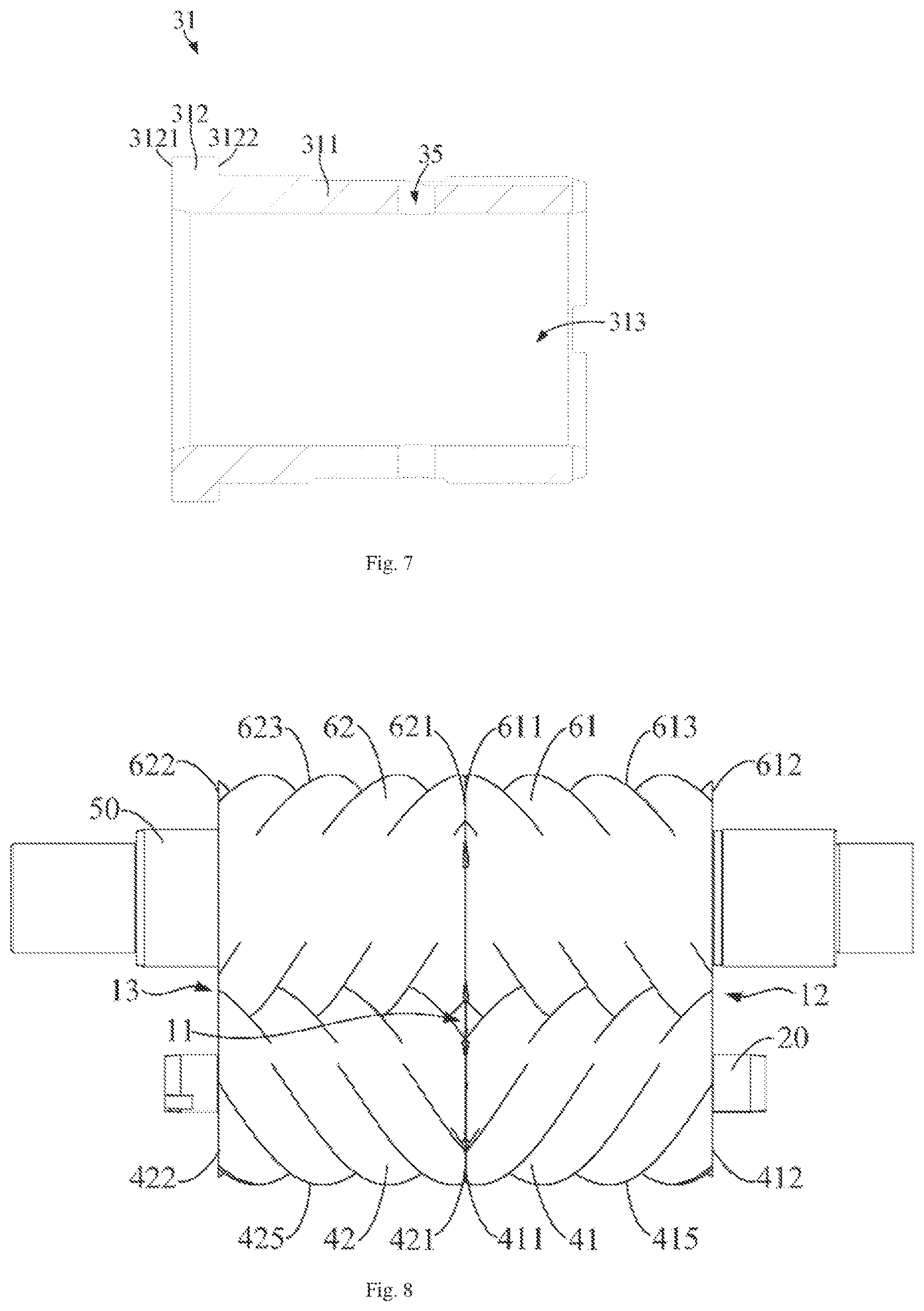 Patent US12098720 Figure 4 – Compressor with two rotors coaxially disposed on a connecting assembly sleeved on the shaft that limits relative movement between them