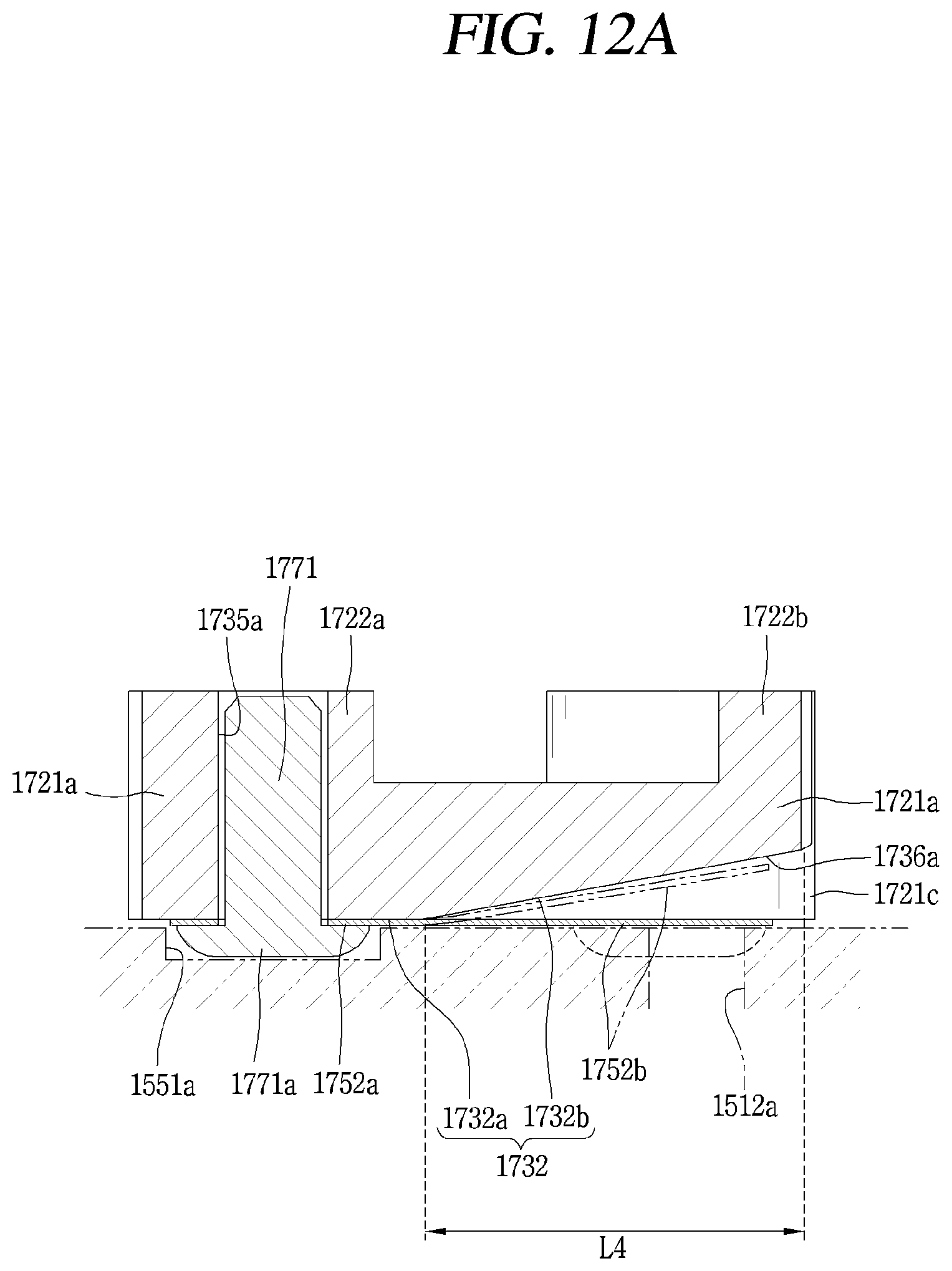 Patent US12098723 Figure 12 – Retainer block bypass hole valve assembly arranged in non-orbiting scroll of a compressor