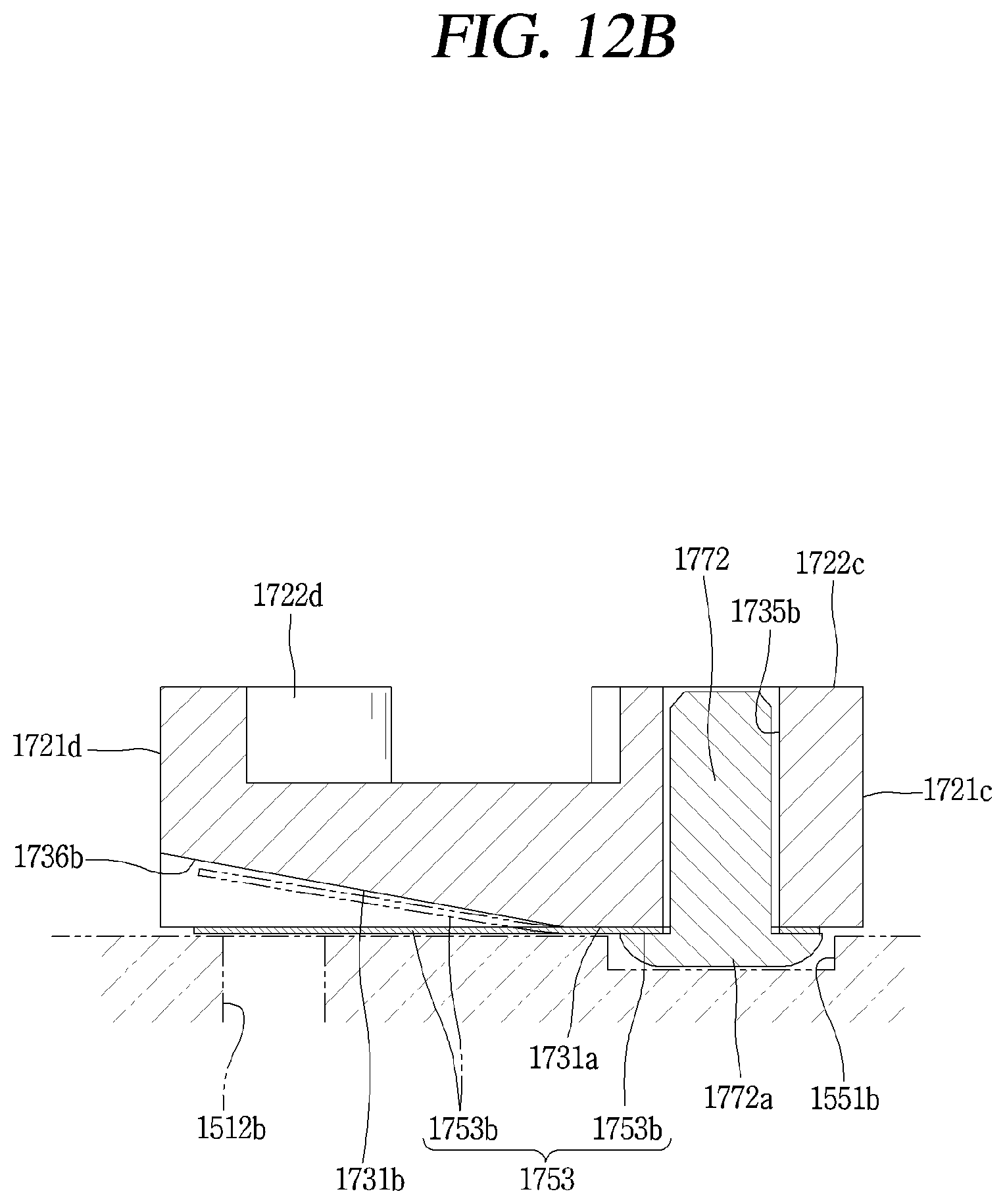 Patent US12098723 Figure 13 – Retainer block bypass hole valve assembly arranged in non-orbiting scroll of a compressor