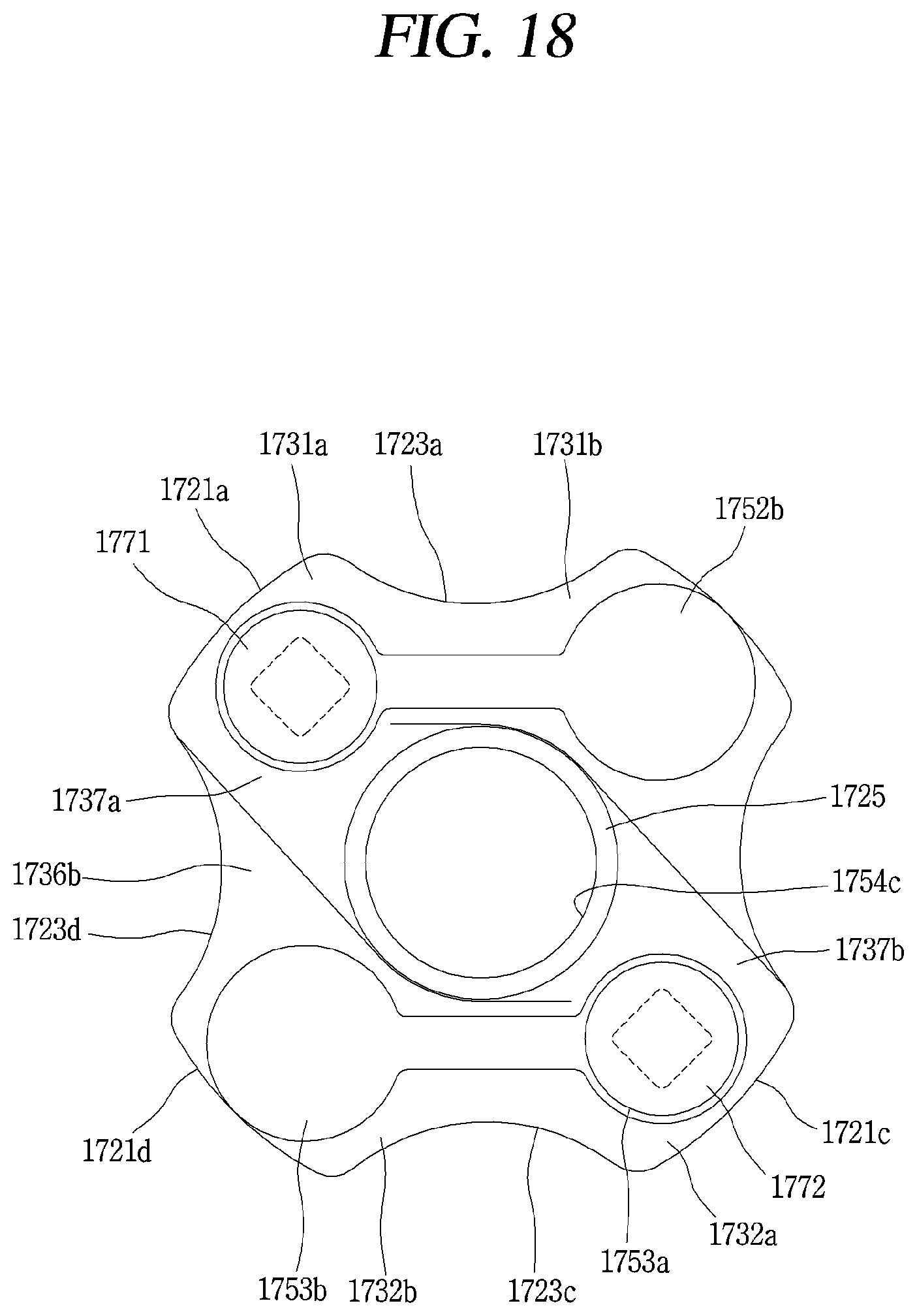 Patent US12098723 Figure 19 – Retainer block bypass hole valve assembly arranged in non-orbiting scroll of a compressor