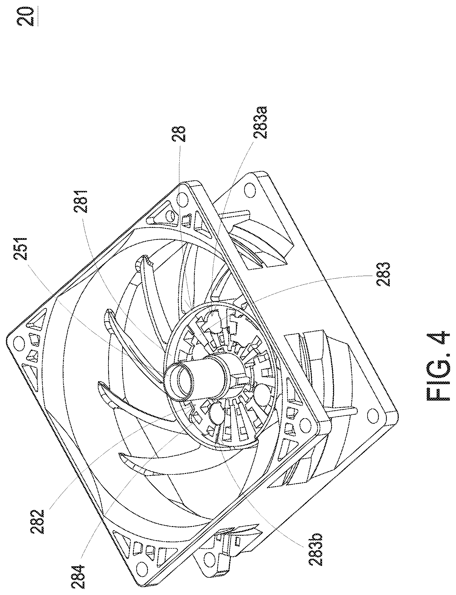 Patent US12098726 Figure 4 – Fan
