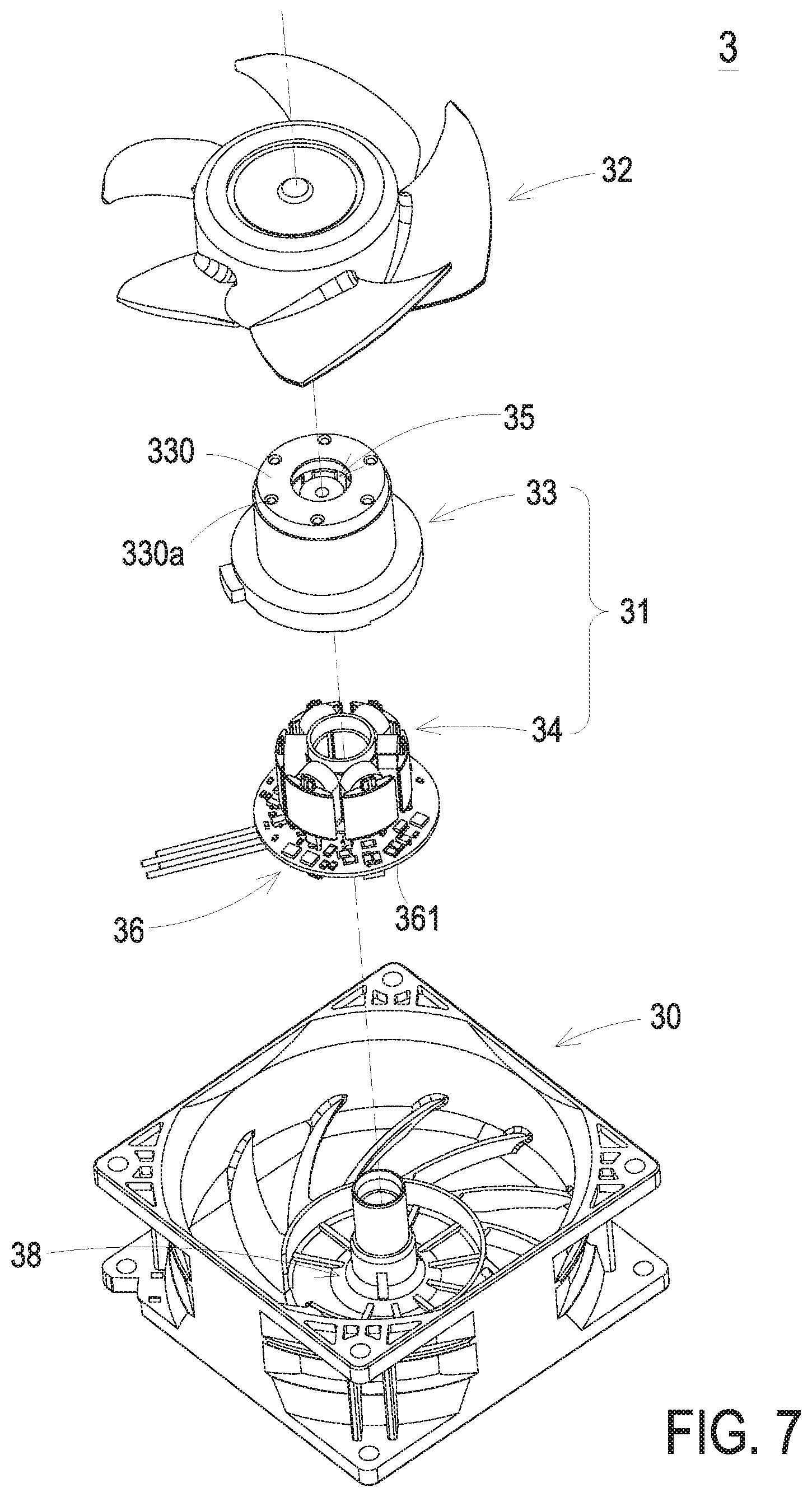 Patent US12098726 Figure 7 – Fan