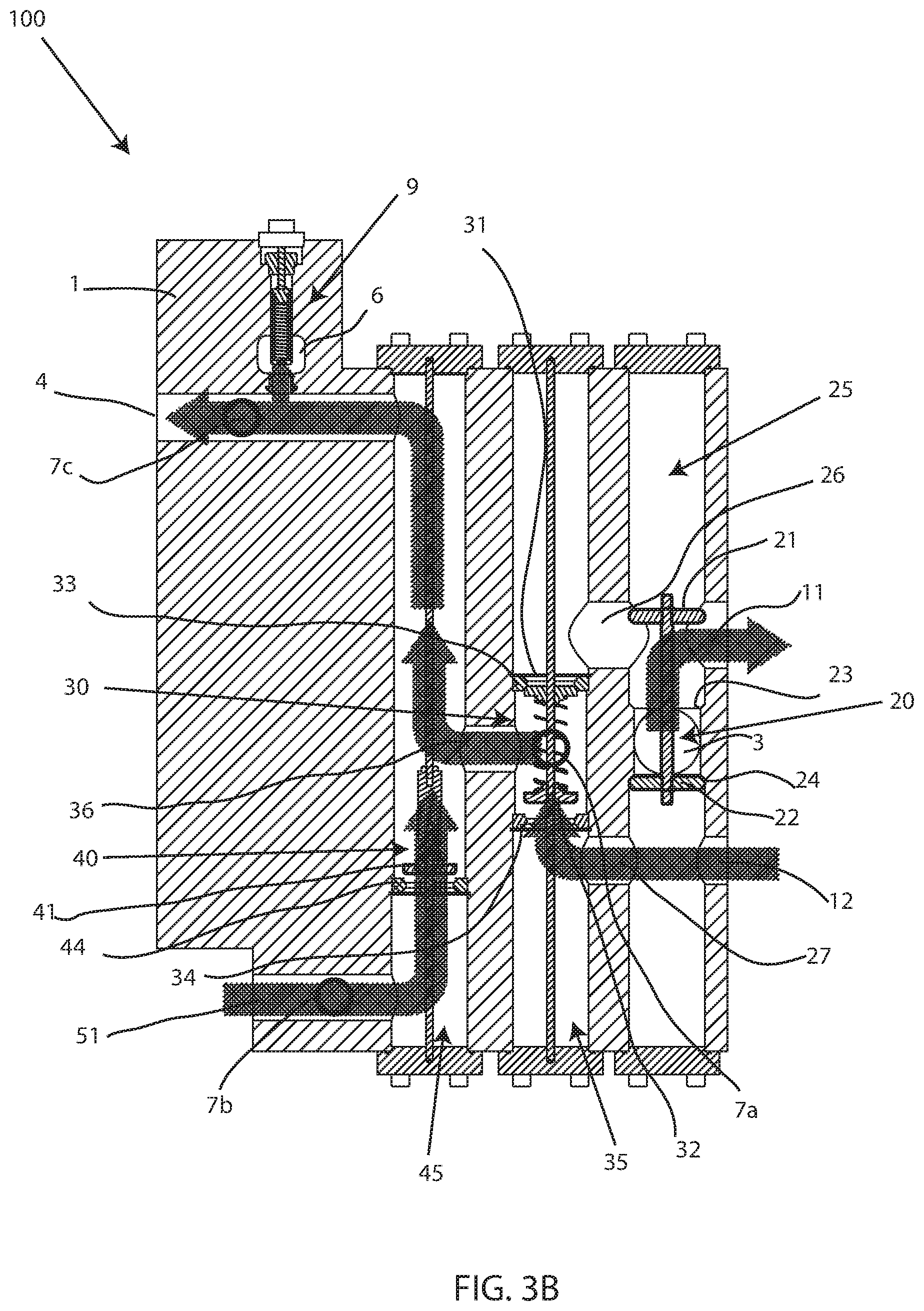Patent US12098727 Figure 4 – Integrated oil system manifold