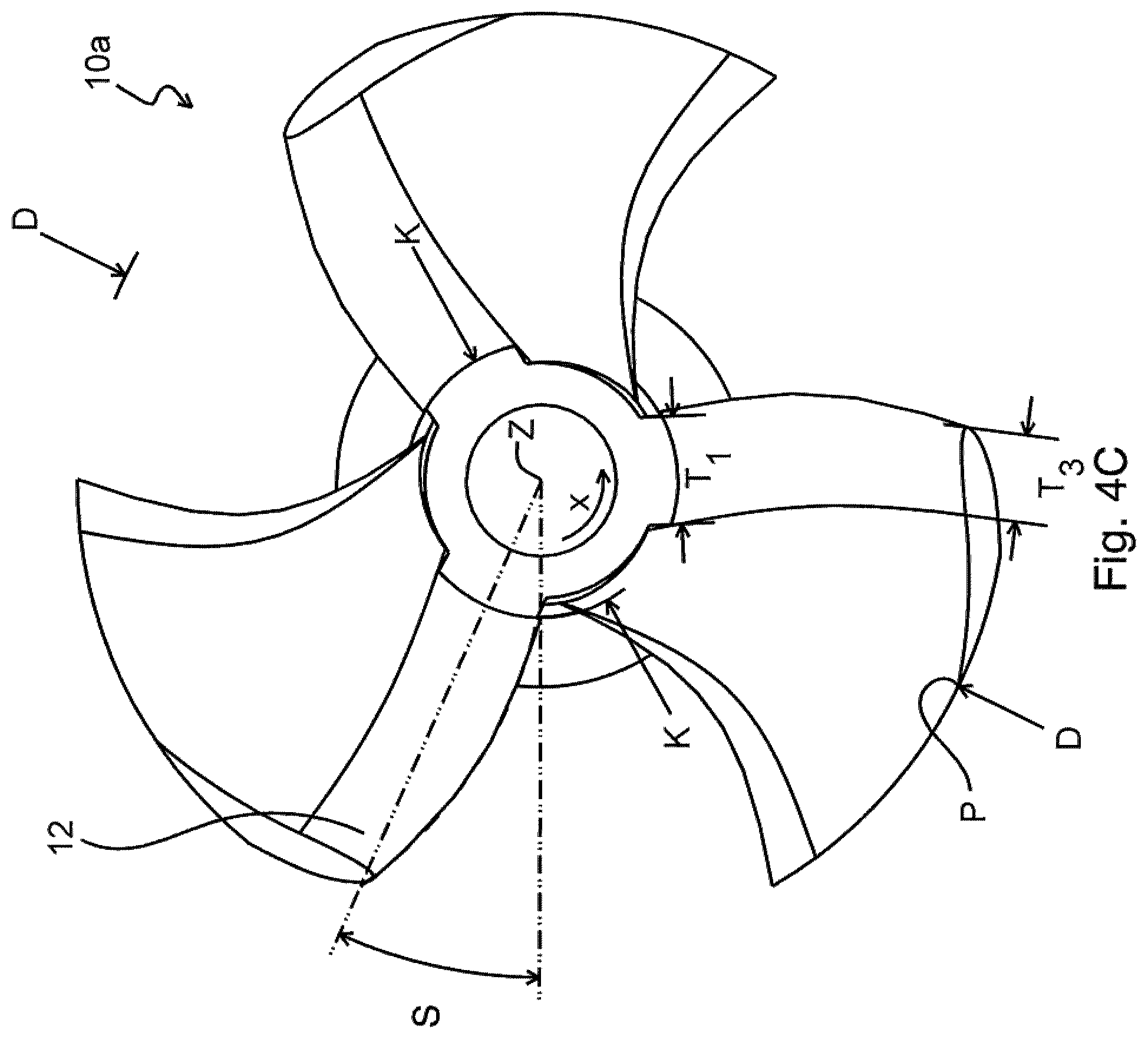 Patent US12098728 Figure 7 – Inducer for a submersible pump for pumping a slurry containing solids and viscous fluids and method of designing same