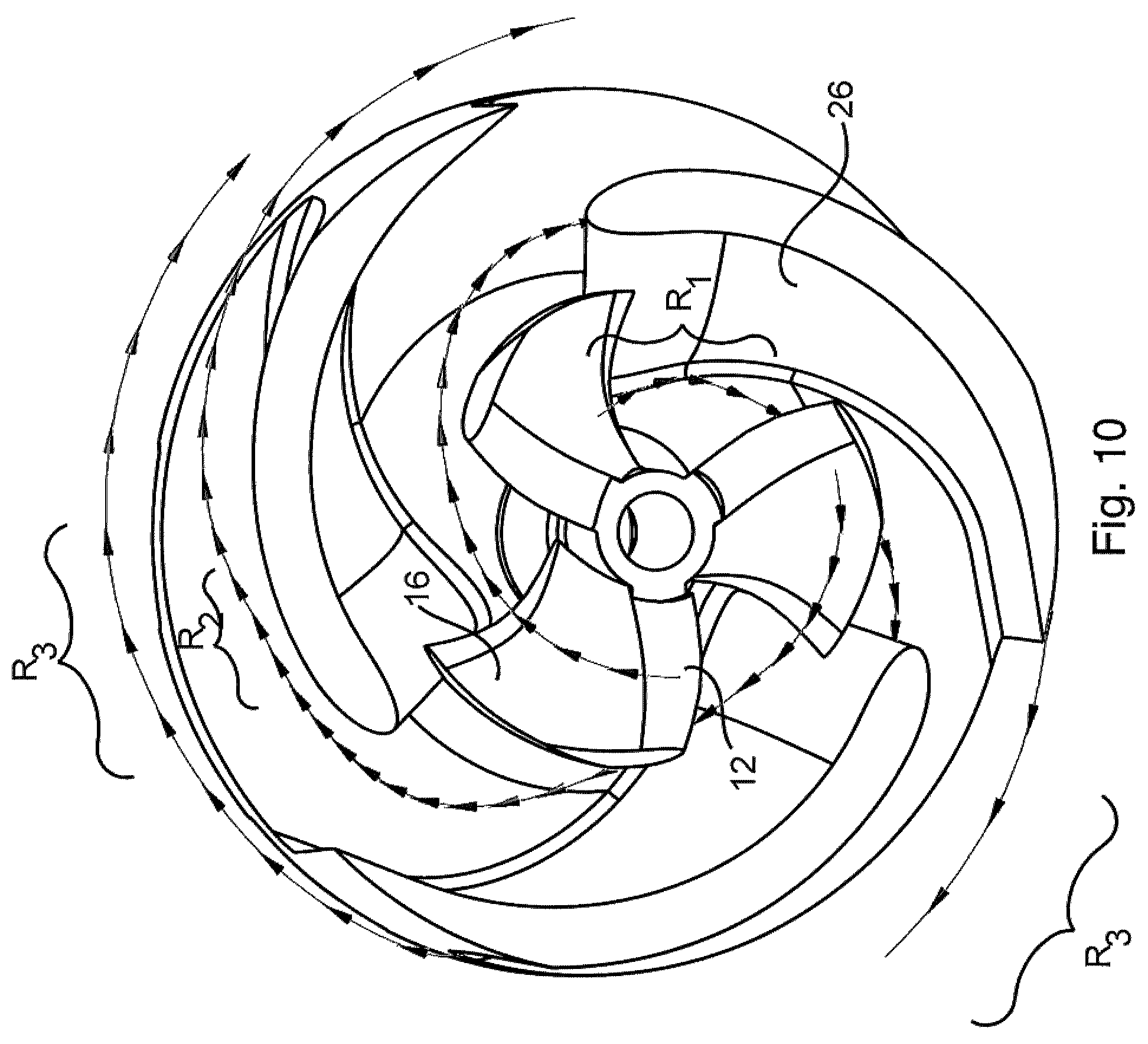 Patent US12098728 Figure 14 – Inducer for a submersible pump for pumping a slurry containing solids and viscous fluids and method of designing same