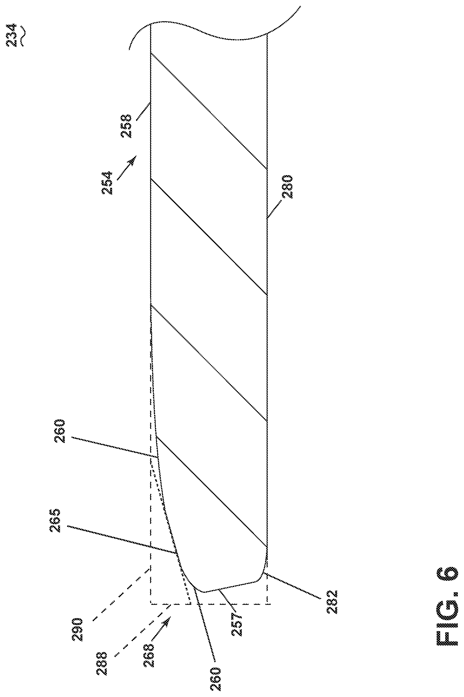 Patent US12098729 Figure 6 – Ceiling fan blade
