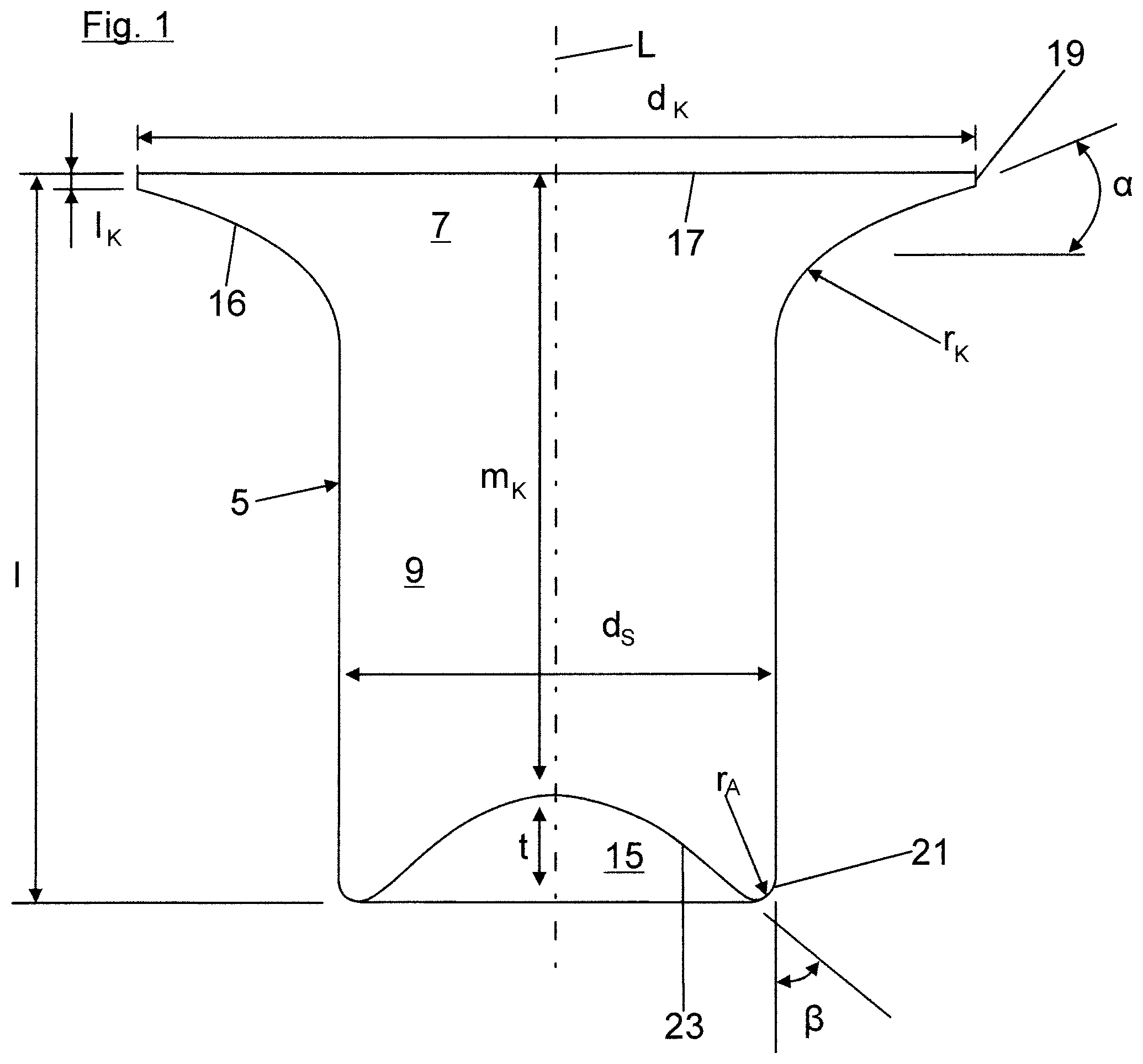 Patent US12098736 Figure 1 – Self-piercing rivet joint and self-piercing rivet